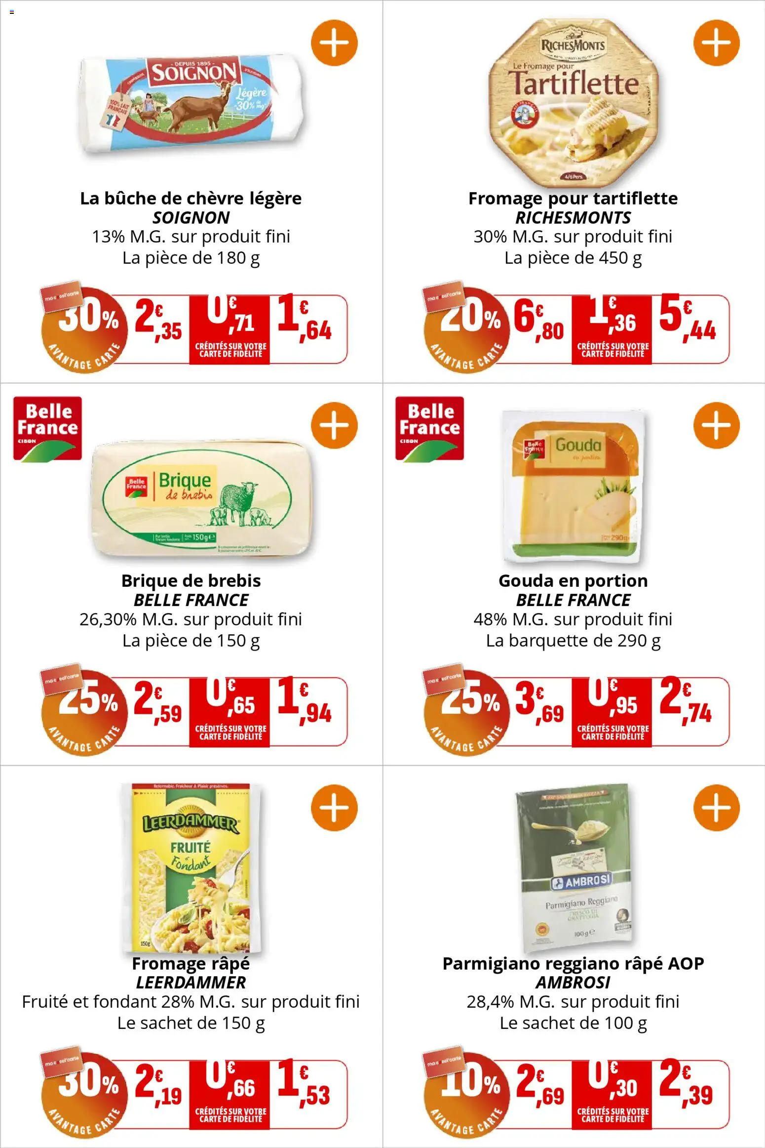 {H1} | Page: 14 | Produits: Fromage râpé, Fromage, Gouda, Fromage pour tartiflette