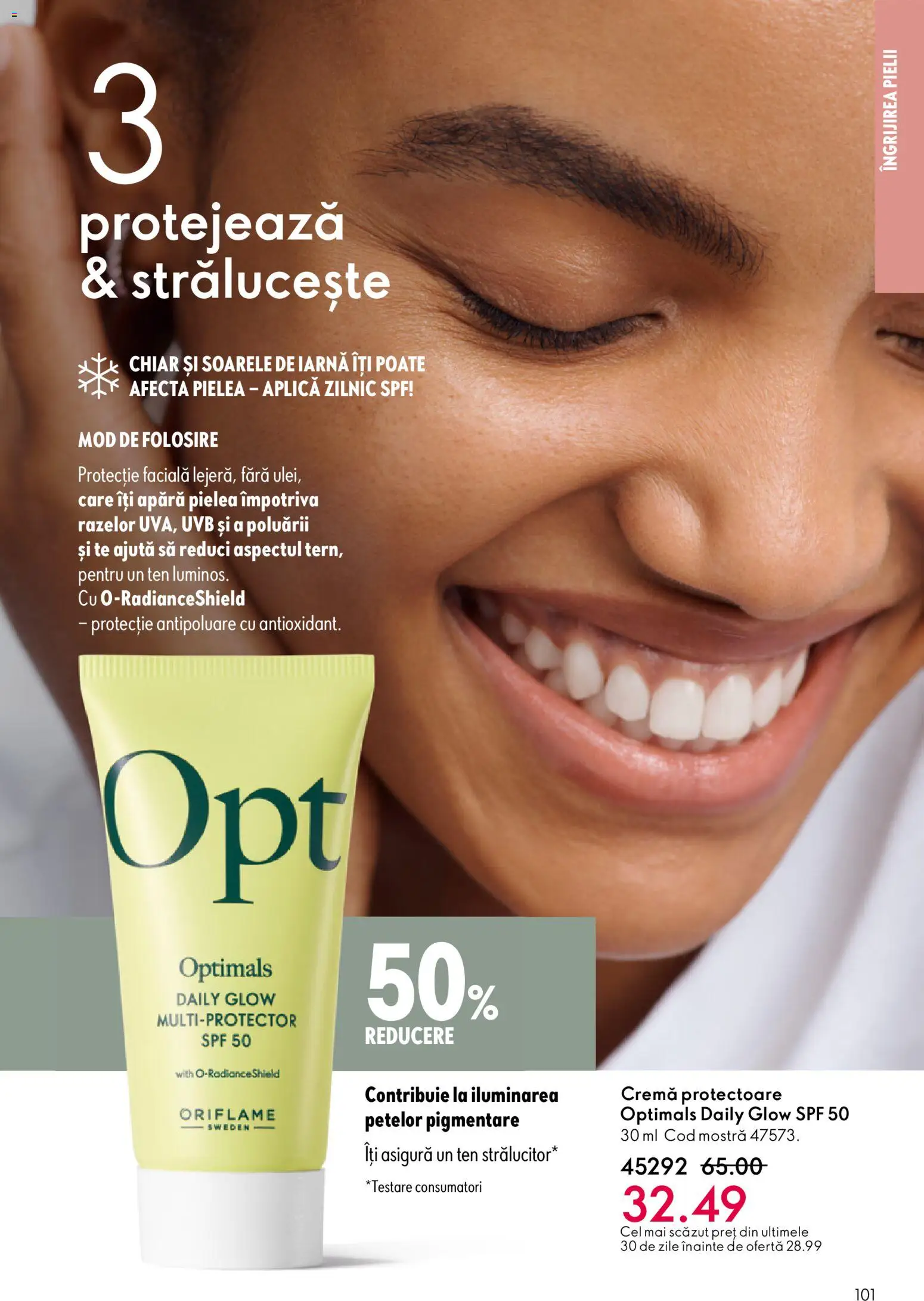 Noul catalog Oriflame – valabil de la 23.12.2025 | Pagină: 101 | Produse: Cremă