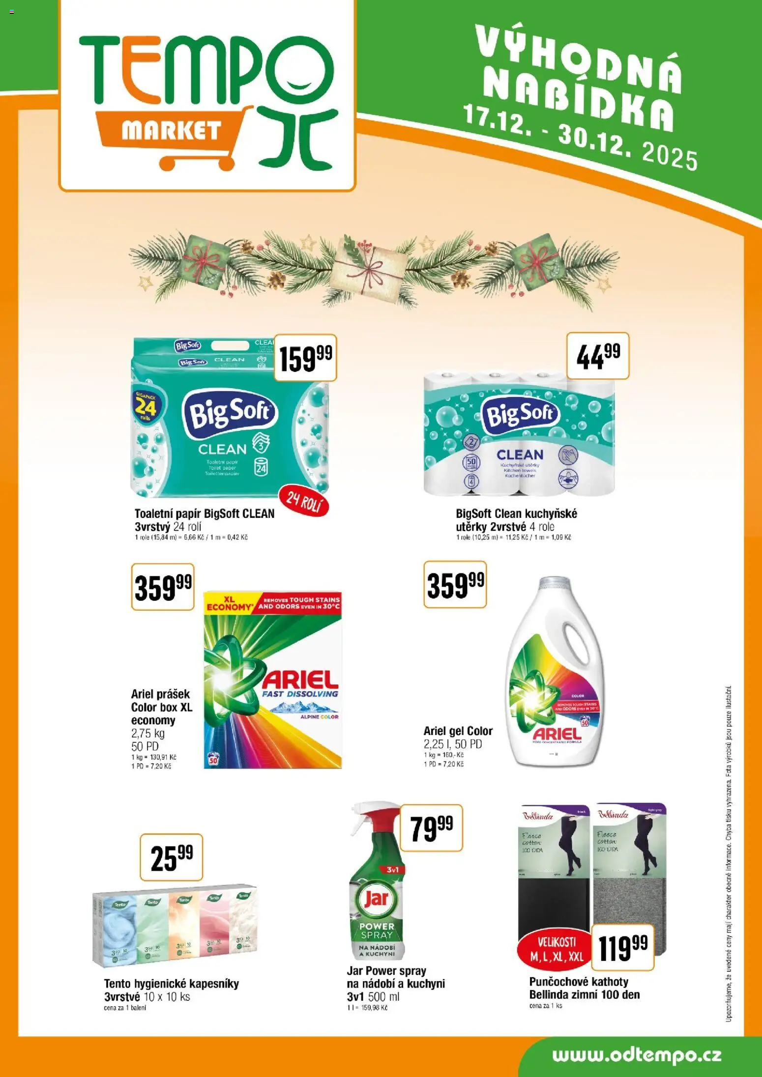 Tempo leták od 17.12.2025 | Strana: 11 | Produkty: Utěrky, Toaletní papír, PC, Jar