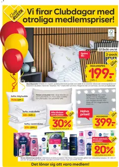 Rusta - erbjudanden - Förhandsvisning av reklamblad från butik Rusta aktuell från 27.10.2025 | Sida: 4 | Produkter: Smink, Täcke, Kudde, Spegel