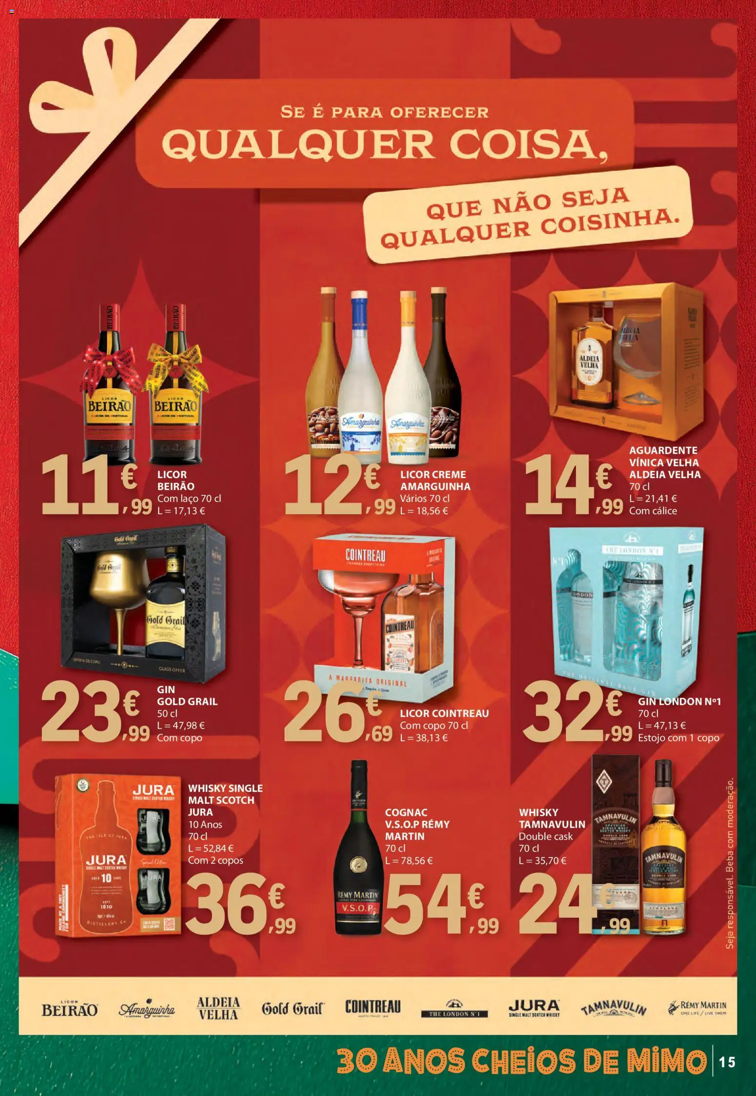 E.Leclerc - Folheto Presentes de Natal │ válido de 02.12.2025 | Página: 15 | Produtos: Copos, Whisky, Licor, Creme