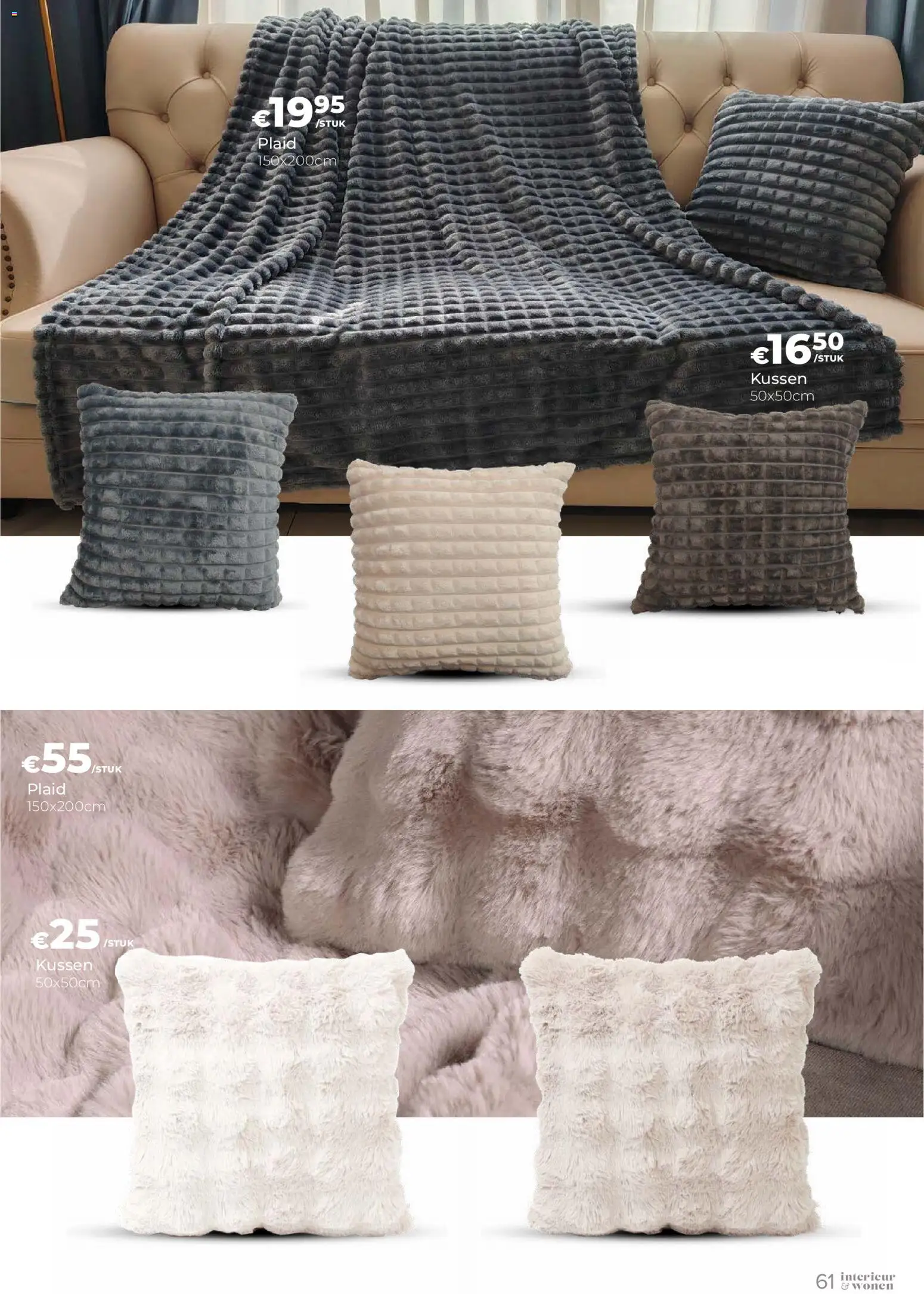 {H1} | Pagina: 61 | Producten: Kussen