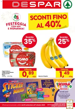 Anteprima del volantino Despar Mezzana catalogo valido a partire dal 18.09.2025