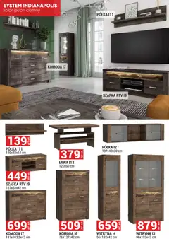 Pogląd oferty "Merkury Market Gazetka - Meble, Wypoczynki, Materace" - ważna od 01.11.2025 | Strona: 9 | Produkty: Komoda, Półka, szafka RTV, Witryna