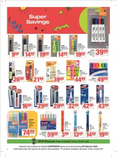 Superspar specials catalogue – valid from 09.02.2026 | Page: 8 | Products: TV, Pen, Tape
