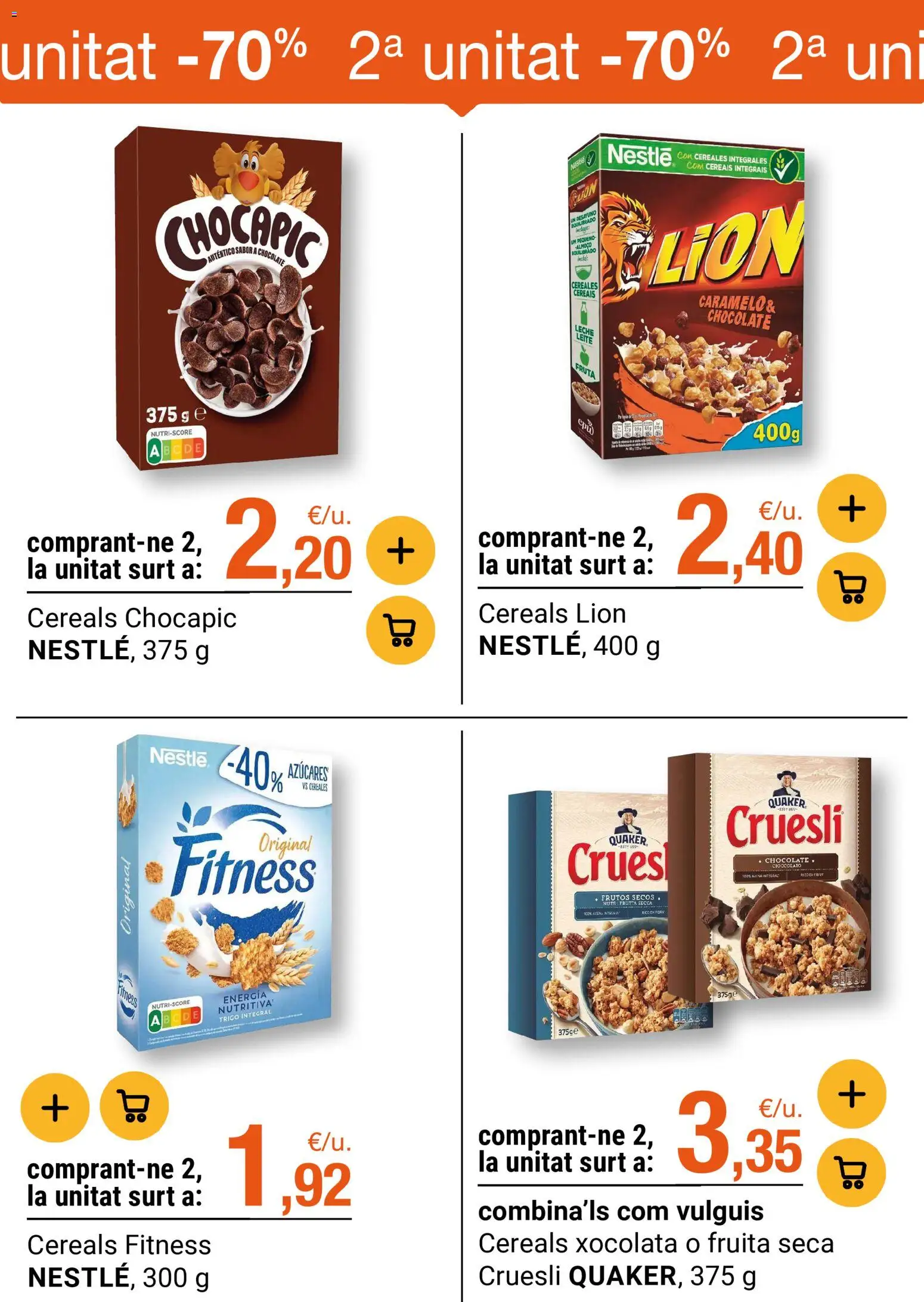 Bonpreu folleto │ válido desde el 21.04.2026 | Página: 6 | Productos: Leche, Chocolate, Cereales, Frutos secos