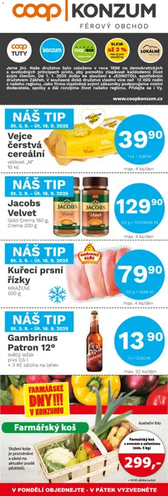 Náhled letáku Konzum leták od 03.09.2025
