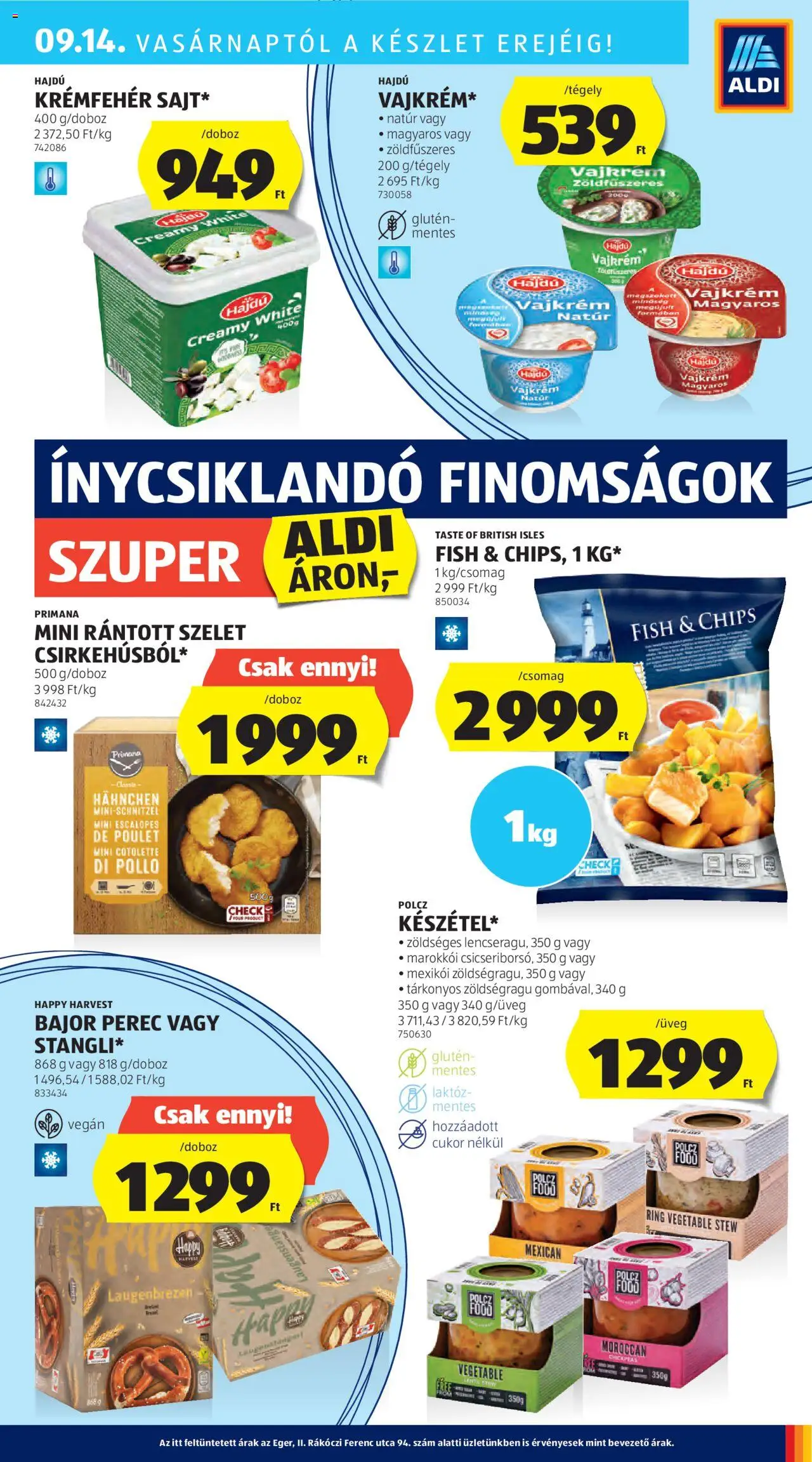 Aldi akciós ujság - amely érvényes a következő dátumtól: 11.09.2025 | Oldal: 27 | Termékek: Chips, Vegán, Vajkrém, Cukor