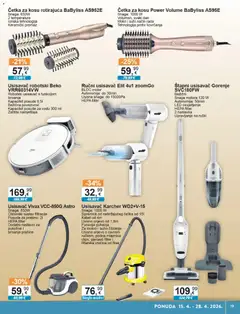 KTC Katalog tehnike i posuđa - Pregled kataloga iz trgovine KTC, vrijedi od 15.04.2026 | Stranica: 19 | Proizvodi: Usisavač, Četka, Kabel, Četka za kosu