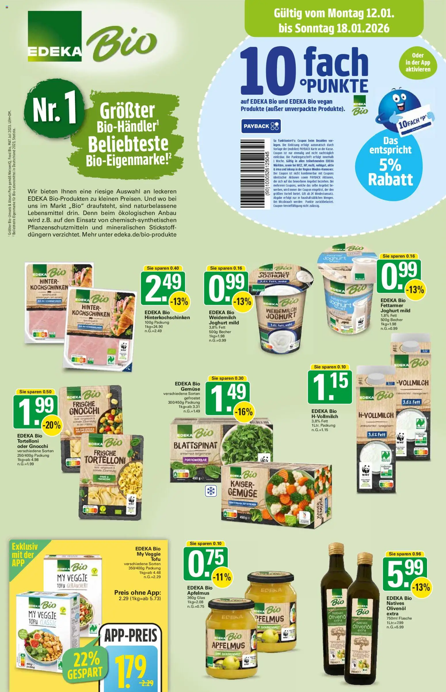 WEZ Prospekt – gültig ab 12.01.2026 | Seite: 15 | Produkte: Joghurt, Olivenol, Gemüse