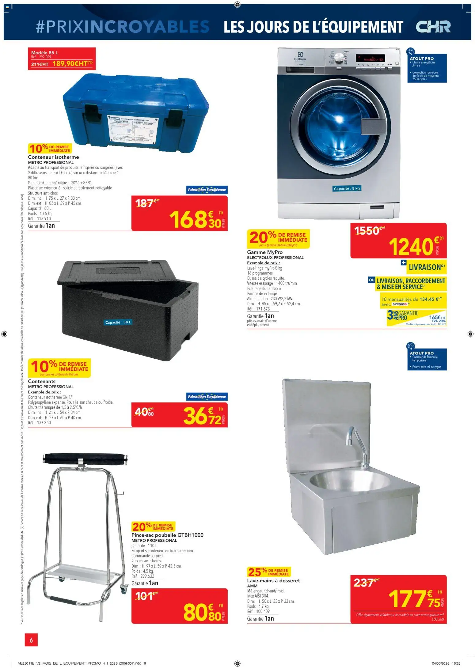 {H1} | Page: 6 | Produits: Poubelle, Sac, Poids