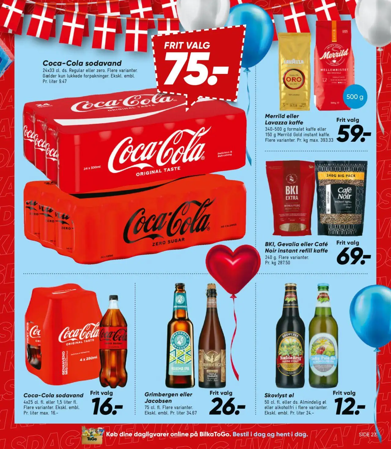 Bilka Tilbudsavis gyldig fra 22.08.2025 | Side: 31 | Produkter: Kaffe, Øl, Sodavand, Instant Kaffe