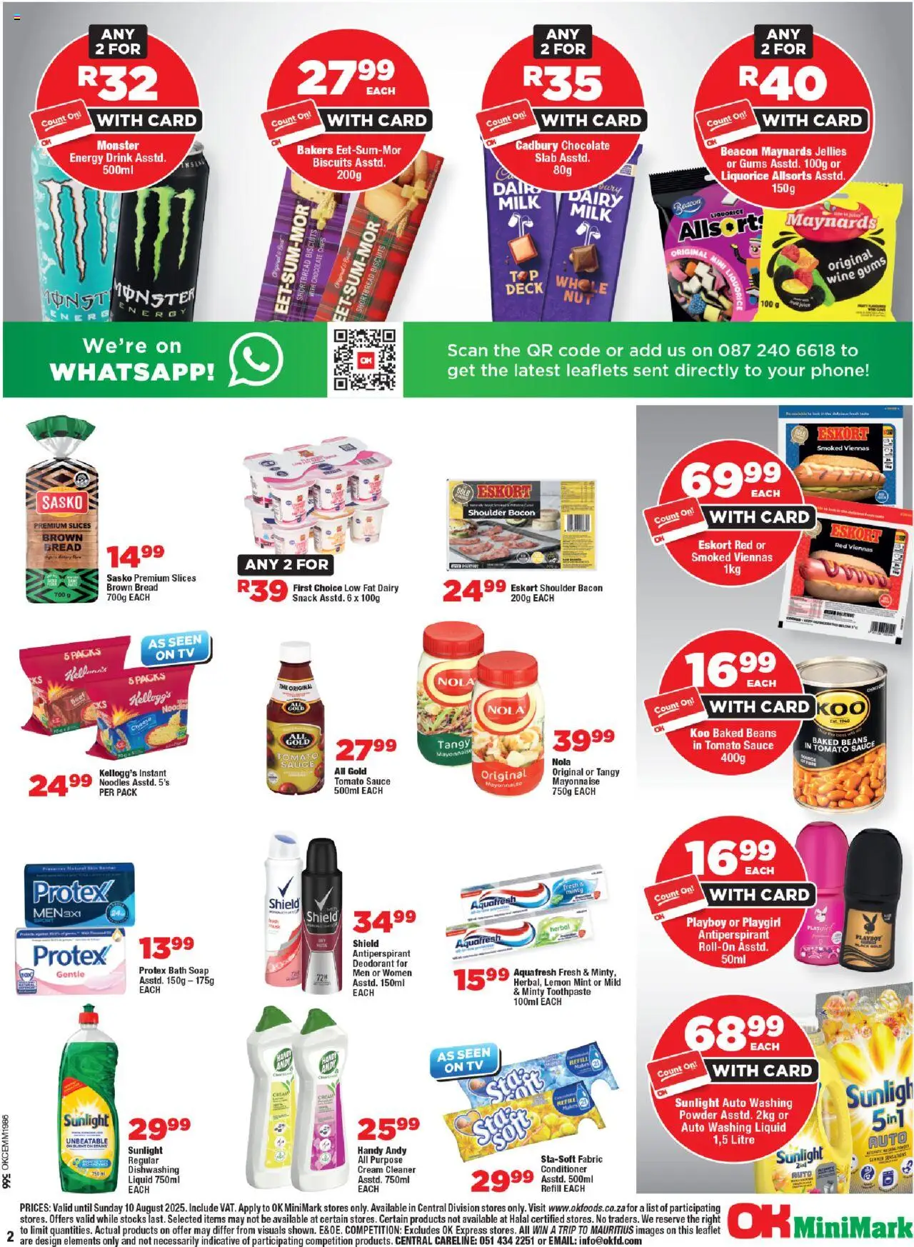 OK Foods Northen Cape - OK MiniMark │ valid from 13.08.2025 | Page: 2 | Products: Bath, Biscuits, Chips, Lemon