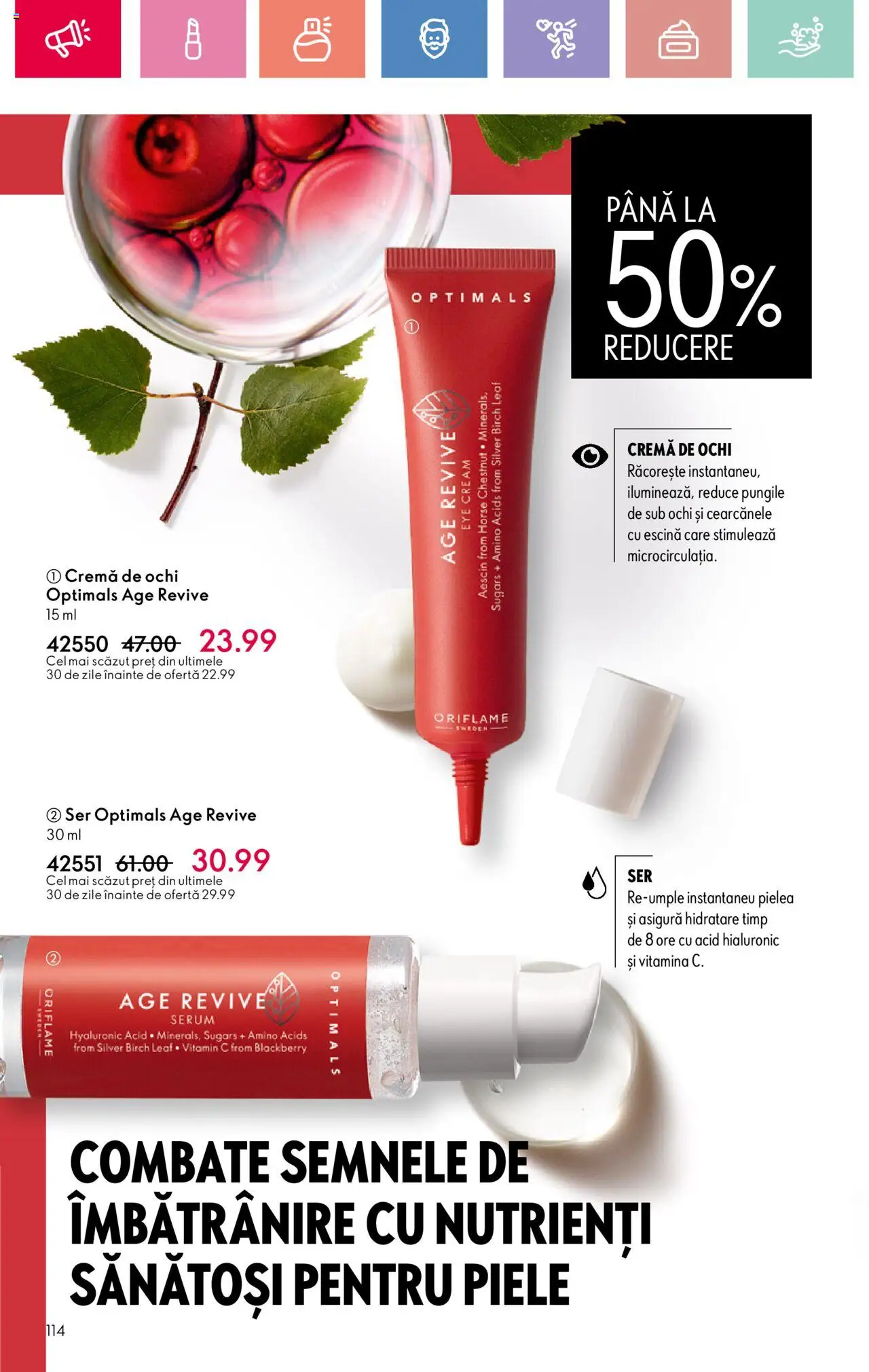 Oriflame catalog 10 2025 – valabil de la 06.07.2025 | Pagină: 114 | Produse: Serum, Cremă