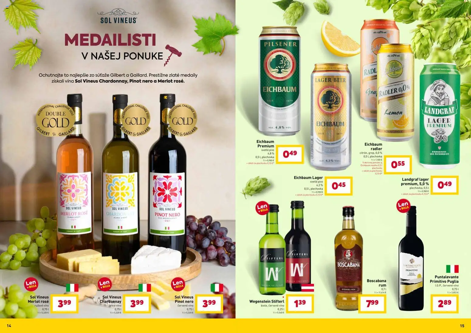 Nové Billa akcie – leták je platný od 28.01.2026 | Strana: 8 | Produkty: Pivo, Radler, Červené víno, Rum