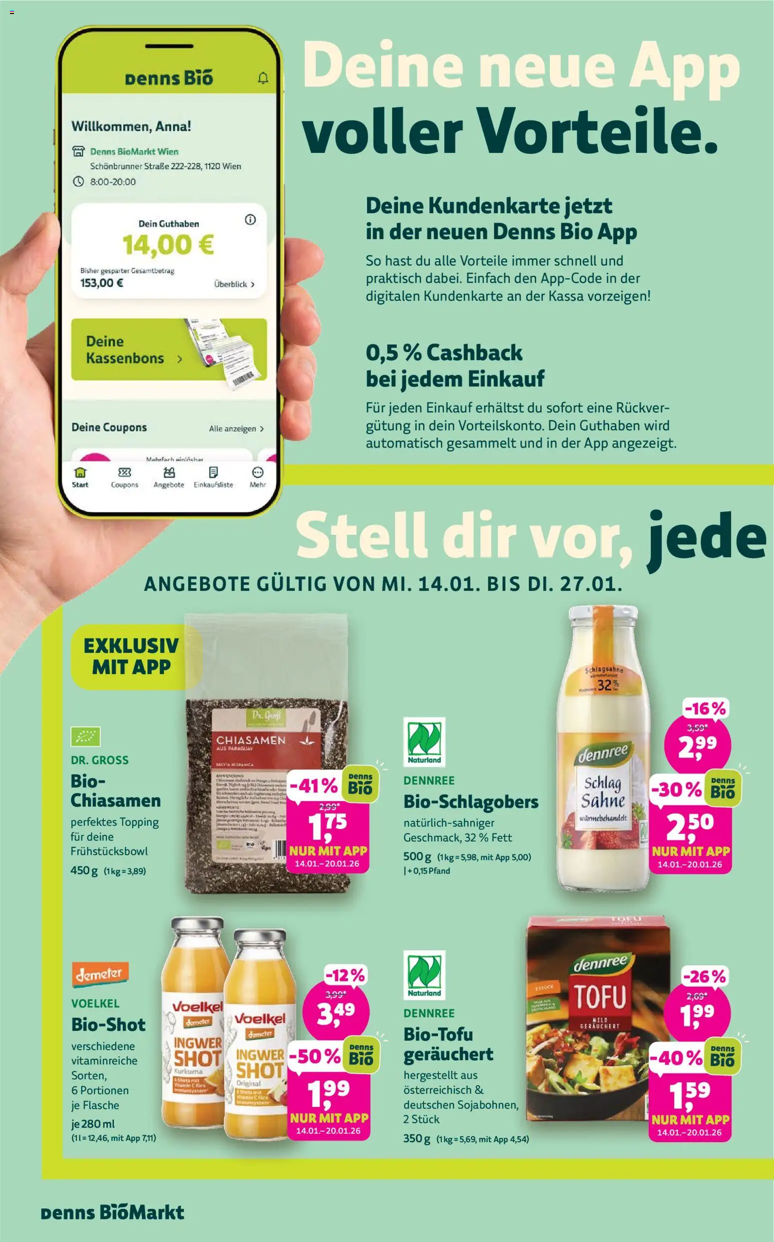 Denns BioMarkt Flugblatt gültig ab 14.01.2026 | Seite: 2 | Produkte: Joghurt
