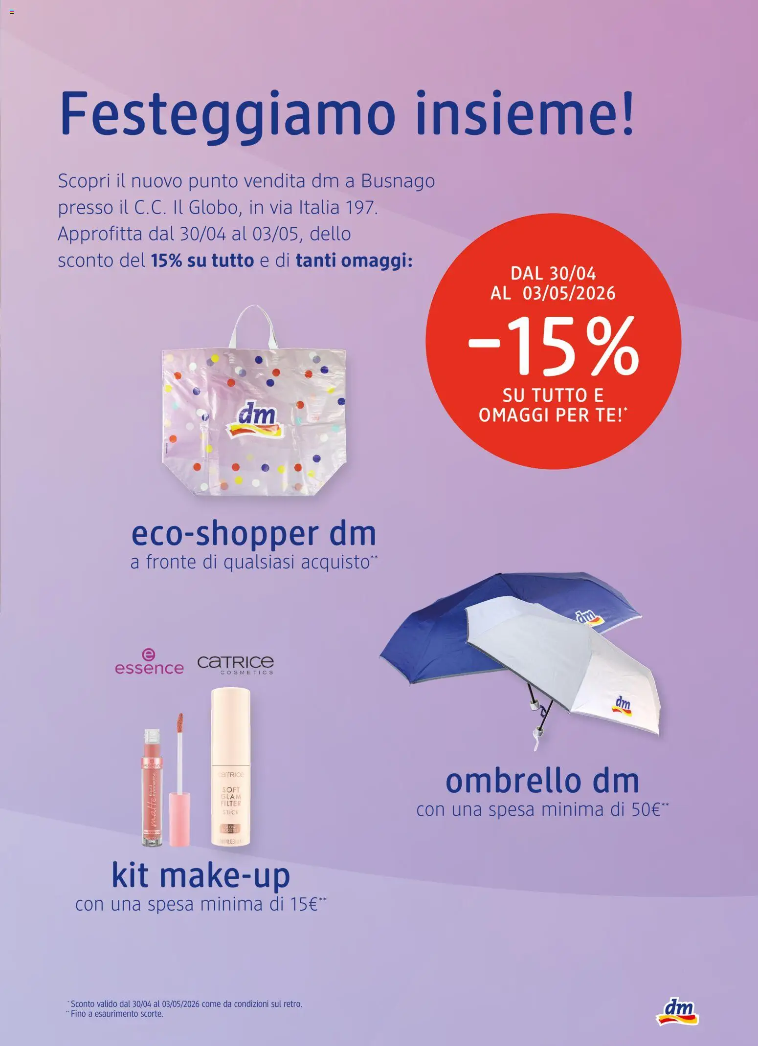 Volantino dm drogerie markt del 30.04.2026 | Pagina: 3 | Prodotti: Tè, Ombrello