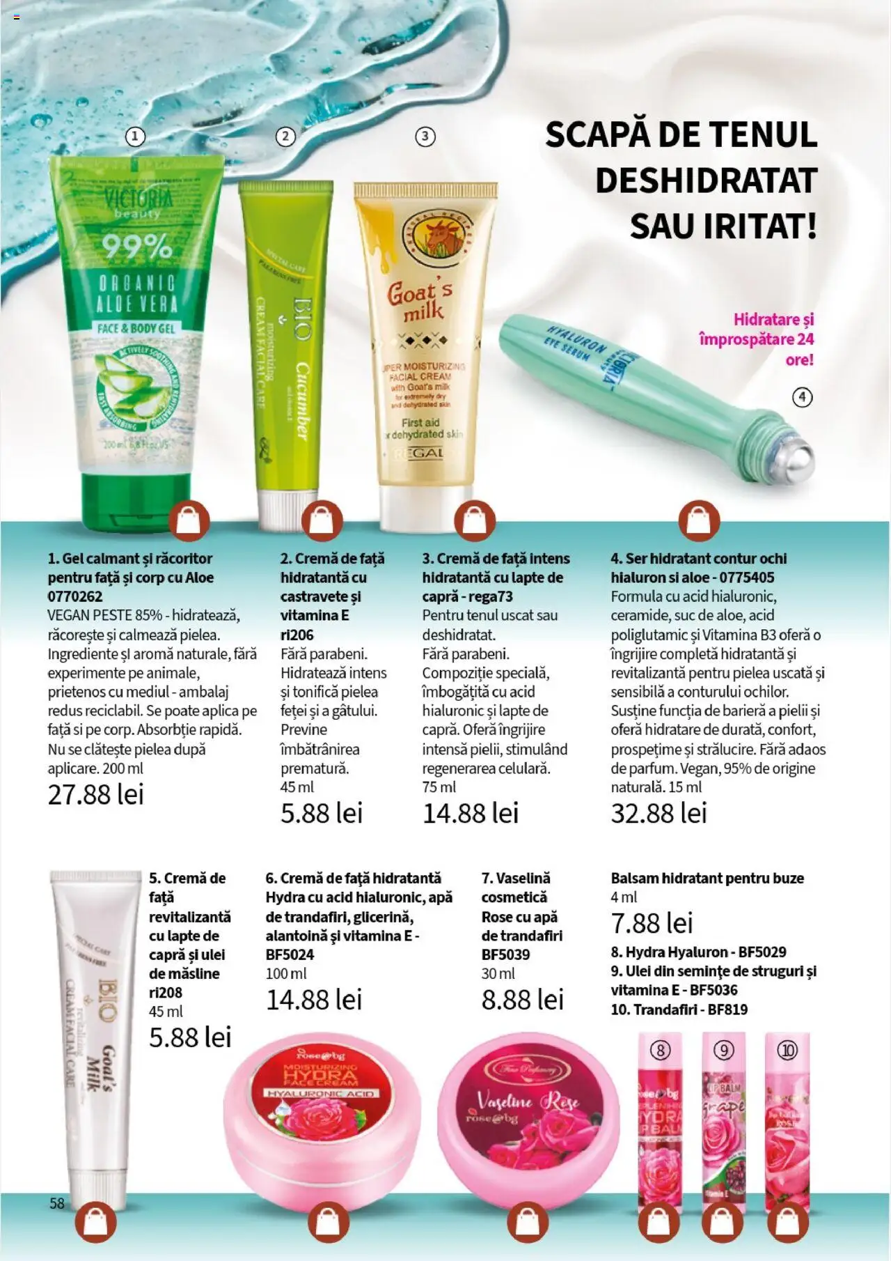 Catalog Lady’s – valabil de la 01.08.2025 | Pagină: 58 | Produse: Serum, Semințe, Cremă, Pește