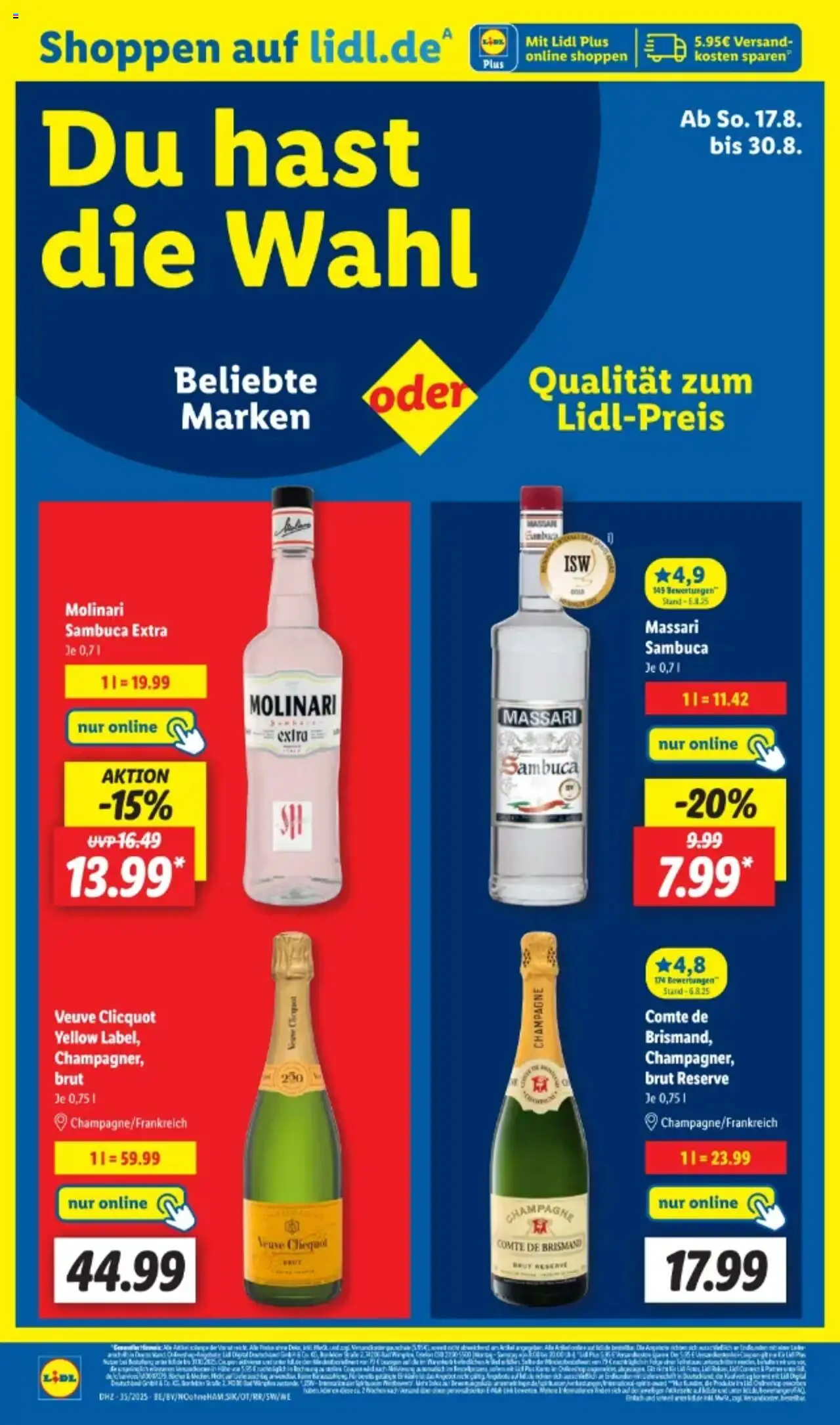 Lidl Prospekt 	 - gültig ab dem 25.08.2025 | Seite: 68 | Produkte: Sambuca