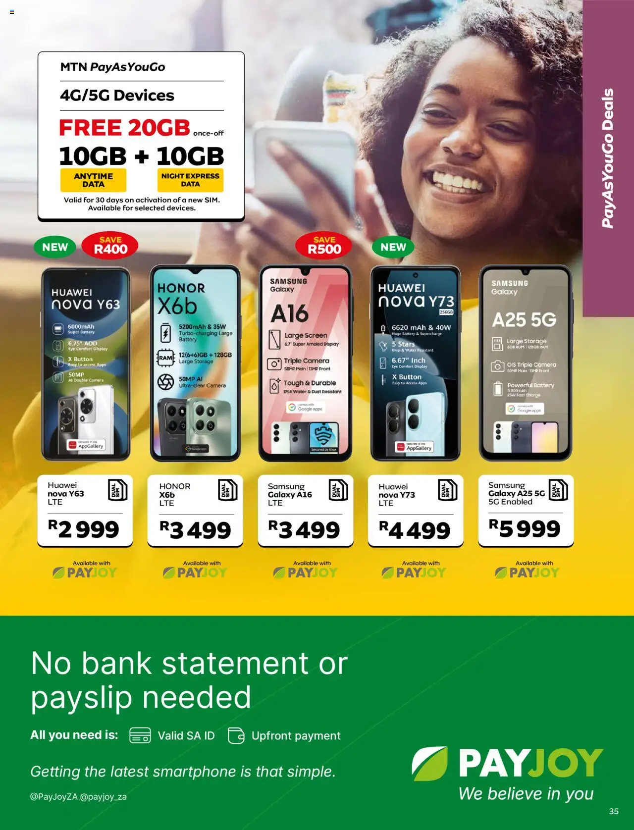 MTN Deals │ valid from 07.06.2025 | Page: 37 | Products: Data, Smartphone, Camera, Battery