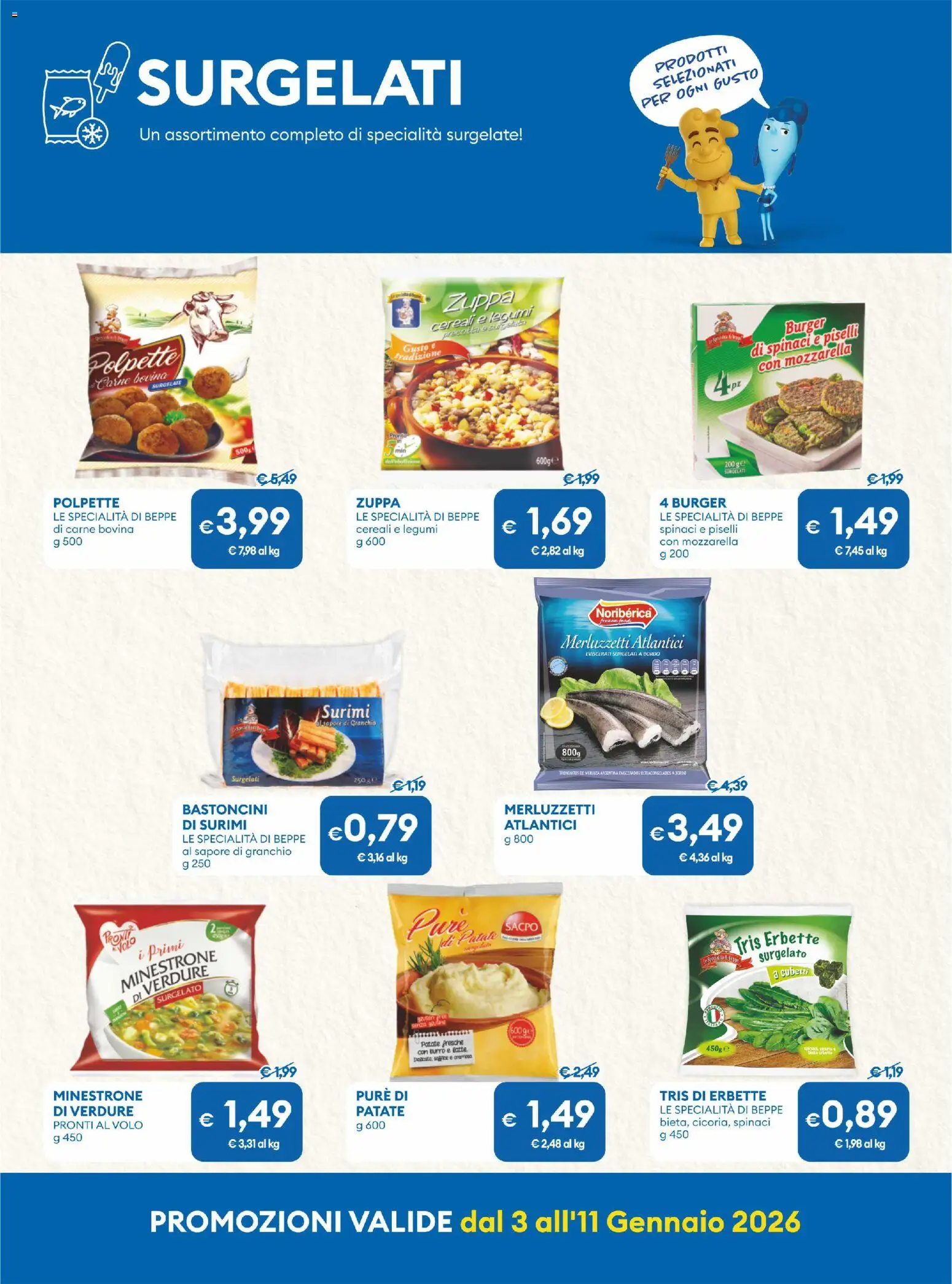 Volantino MD Discount del 03.01.2026 | Pagina: 18 | Prodotti: Legumi, Verdure, Burro, Polpette