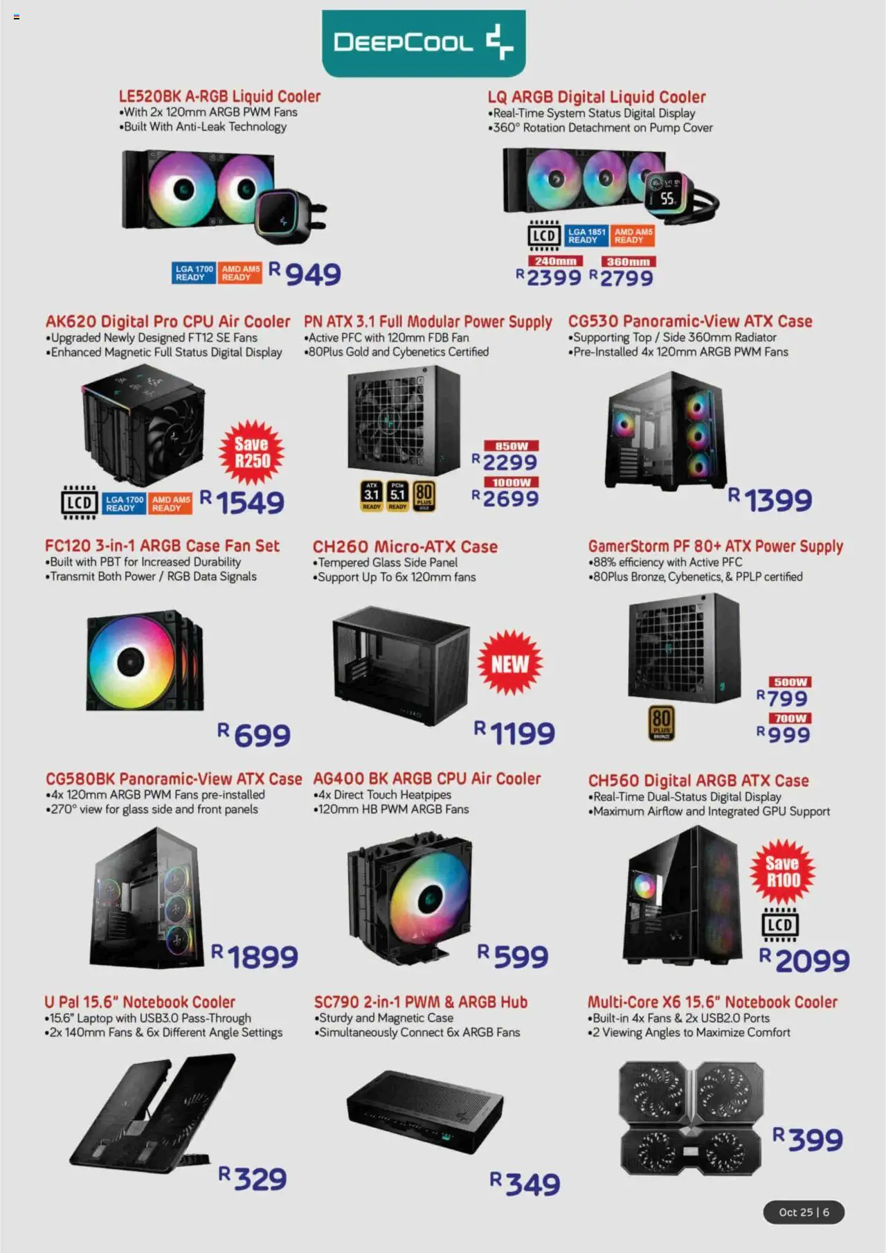 New Computer Mania catalogue – valid from 01.10.2025 | Page: 7 | Products: Cover, Case, Laptop, Cooler