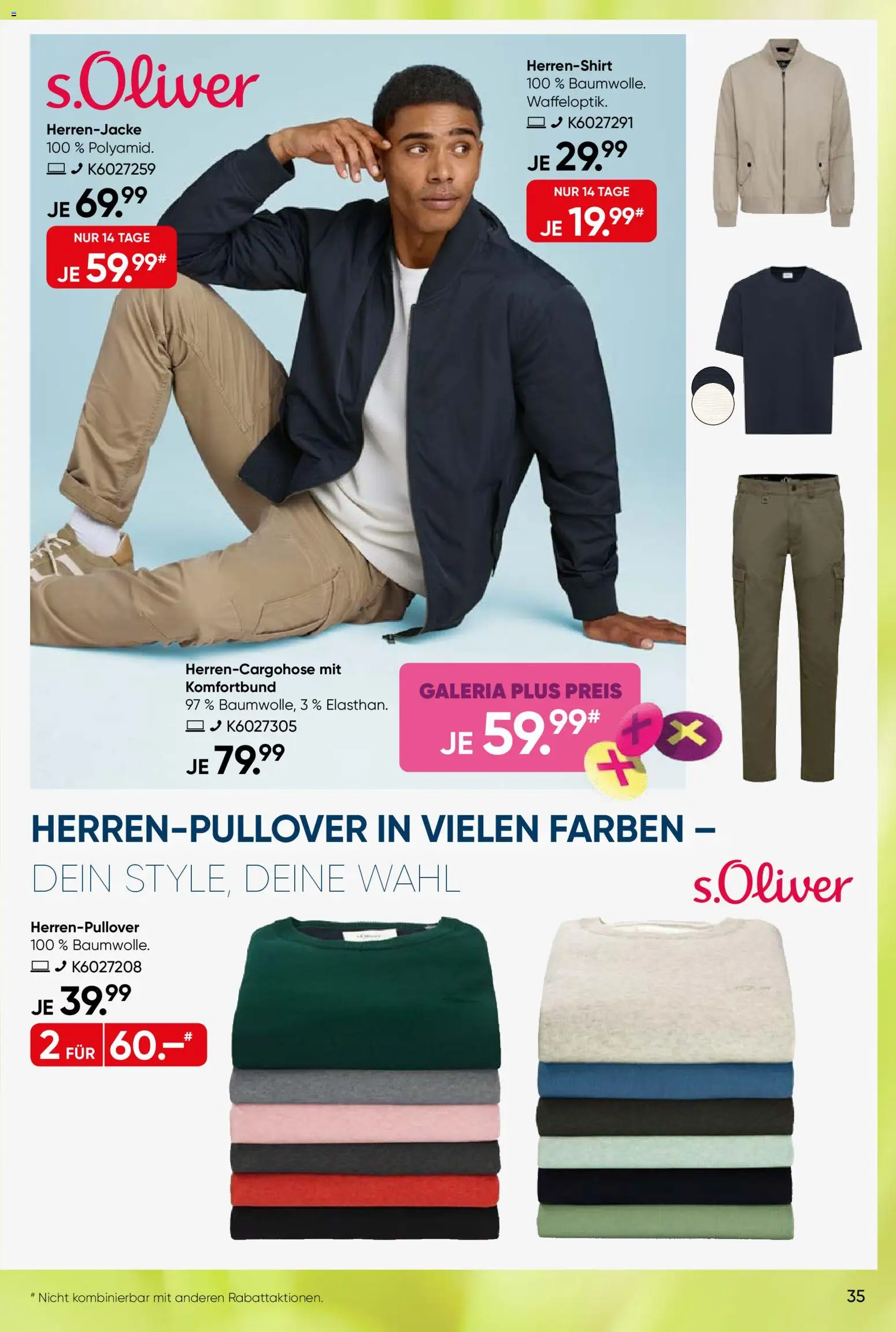 Galeria Karstadt Kaufhof Prospekt 	 – gültig ab 30.03.2026 | Seite: 35