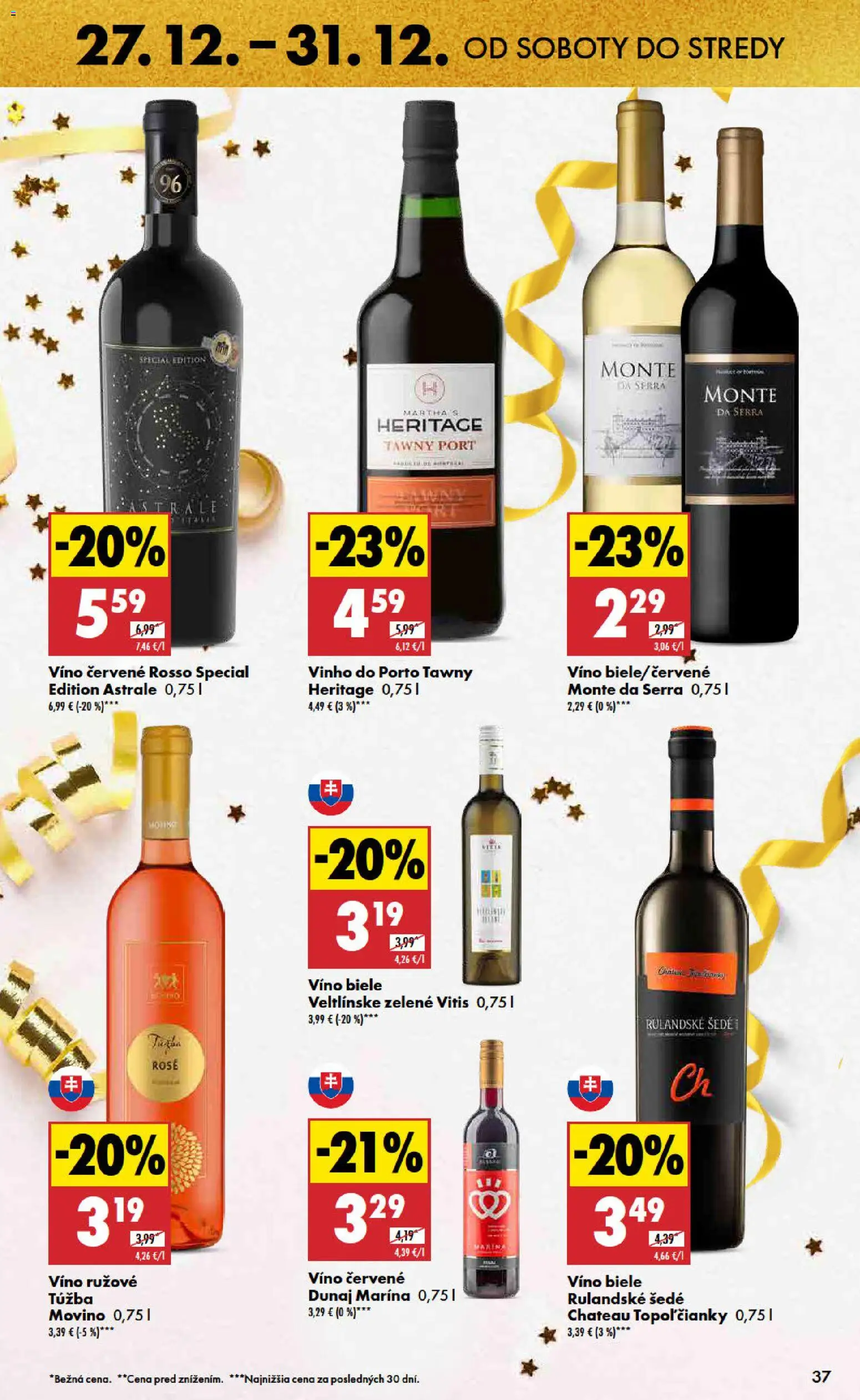 Nové Biedronka akcie – leták je platný od 27.12.2025 | Strana: 37 | Produkty: Víno, Rúžové víno