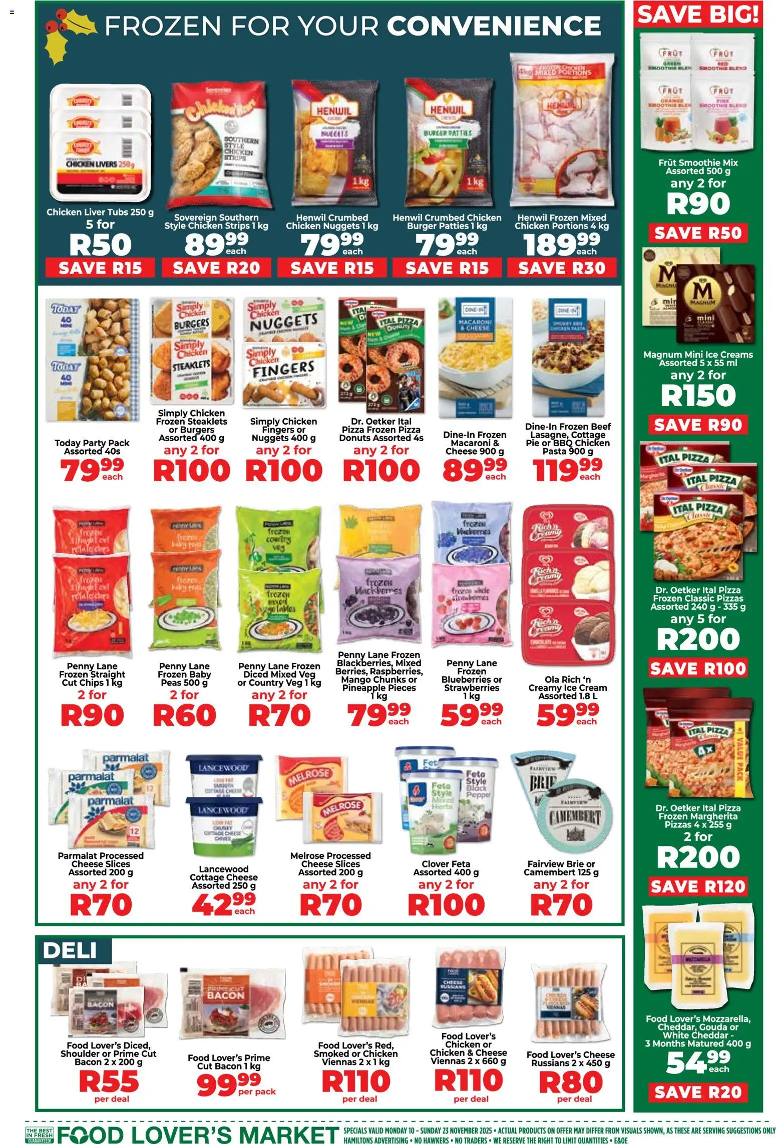 New Food Lover's Market catalogue – valid from 10.11.2025 | Page: 5 | Products: Blueberries, Chicken, Pepper, Bacon