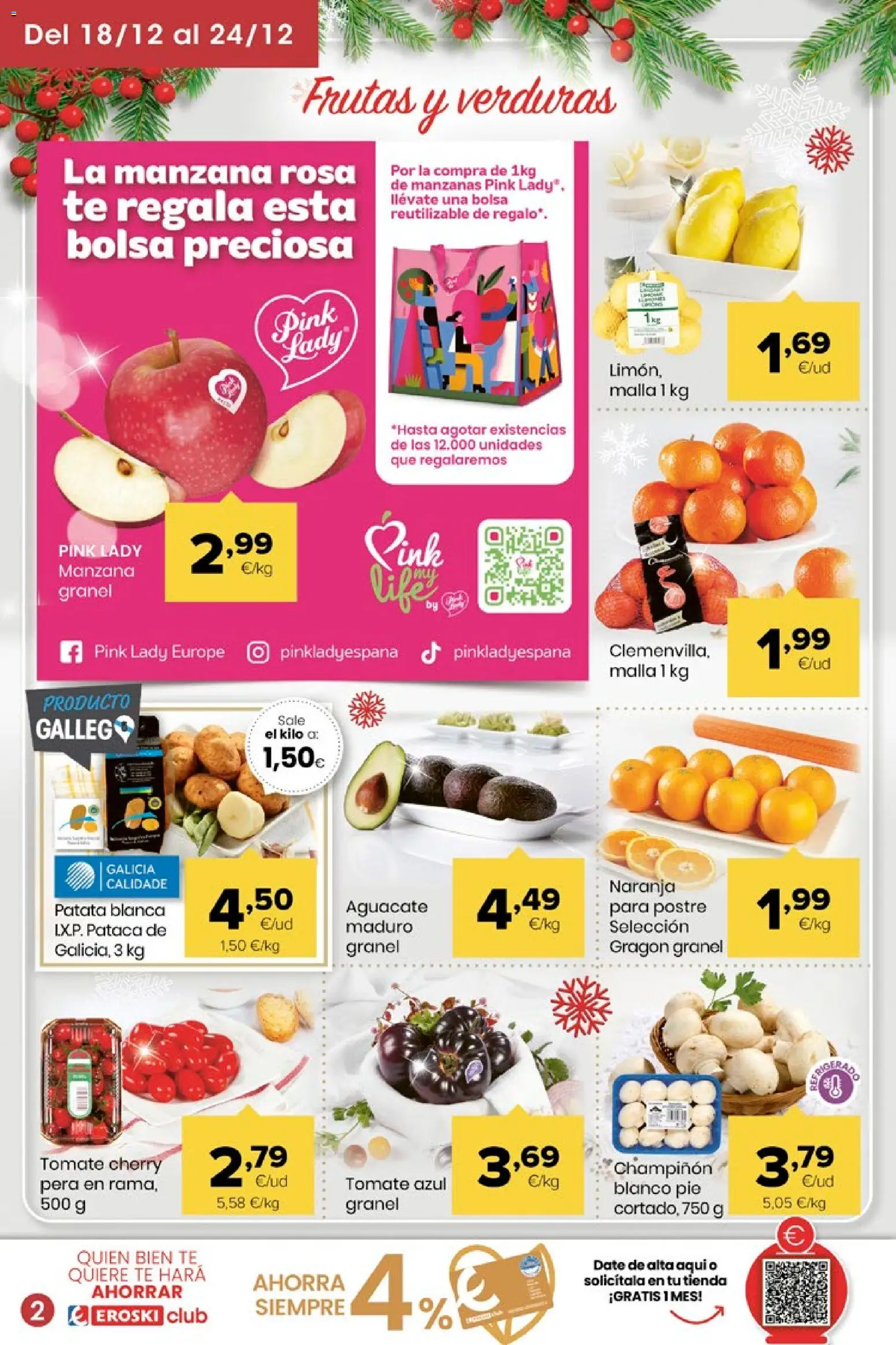 Eroski - Miramos por ti │ válido desde el 18.12.2025 | Página: 2 | Productos: Manzanas, Manzana, Té, Bolsa