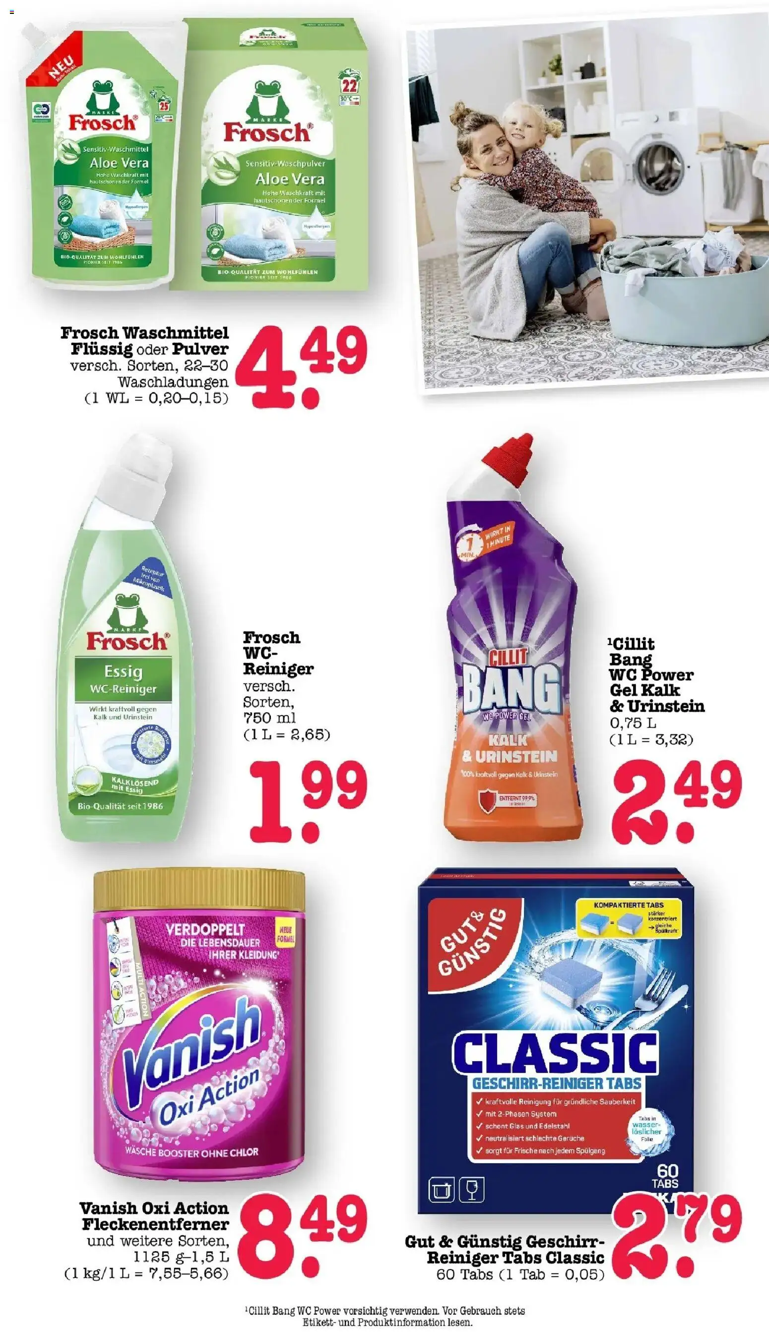 Edeka prospekt Bühlertal	 – gültig ab 05.04.2026 | Seite: 64 | Produkte: Essig, Wasser, Fleckenentferner, Waschmittel