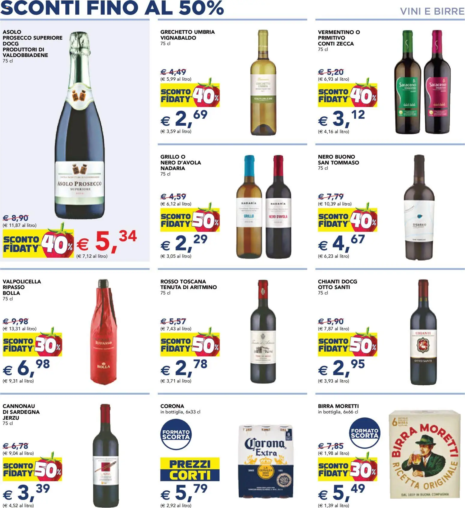 Volantino Esselunga S del 23.10.2025 | Pagina: 9 | Prodotti: Birra, Prosecco, Birra Moretti