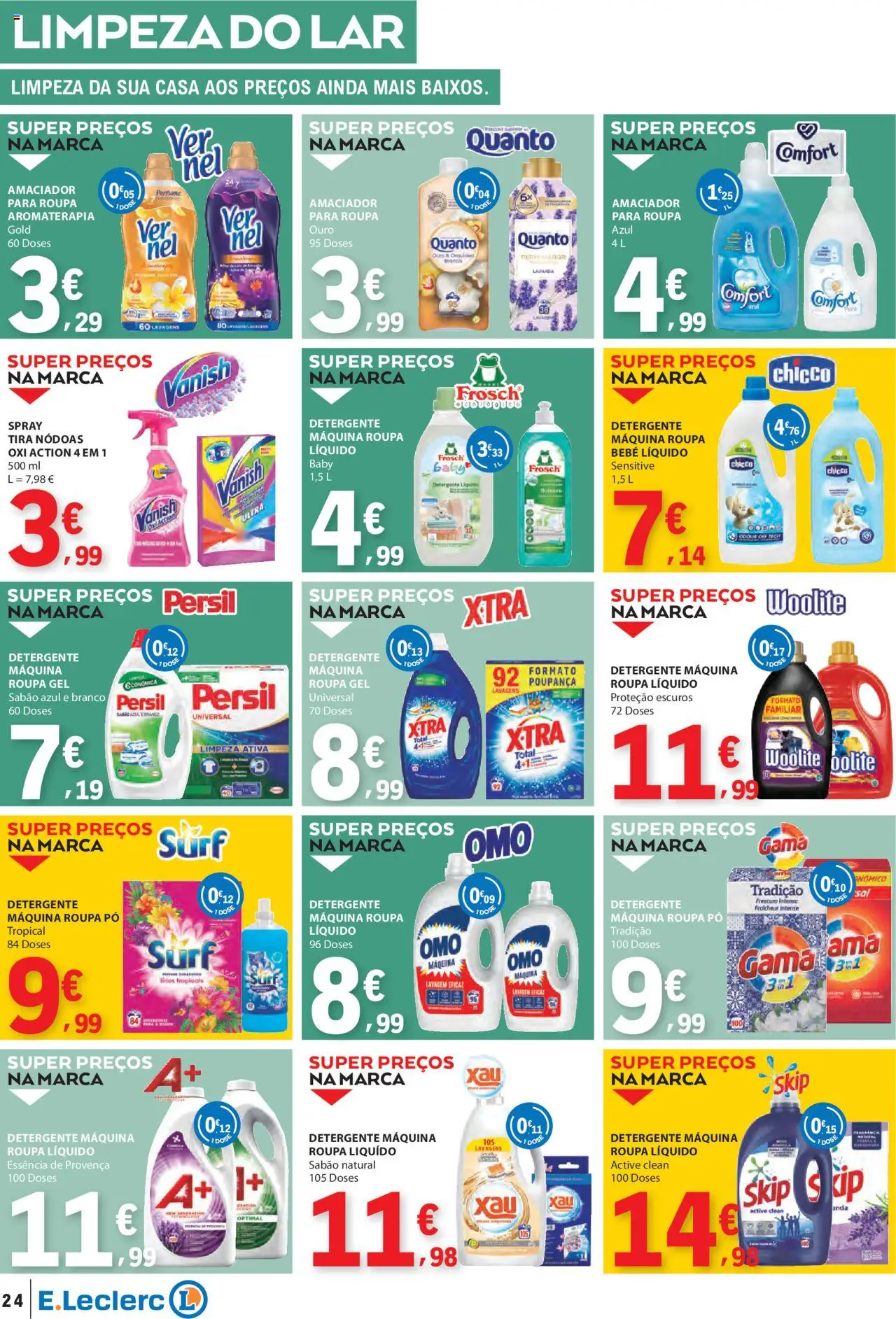 E.Leclerc - Folheto Semanal │ válido de 03.07.2025 | Página: 24 | Produtos: Perfume, Pó, Detergente, Persil