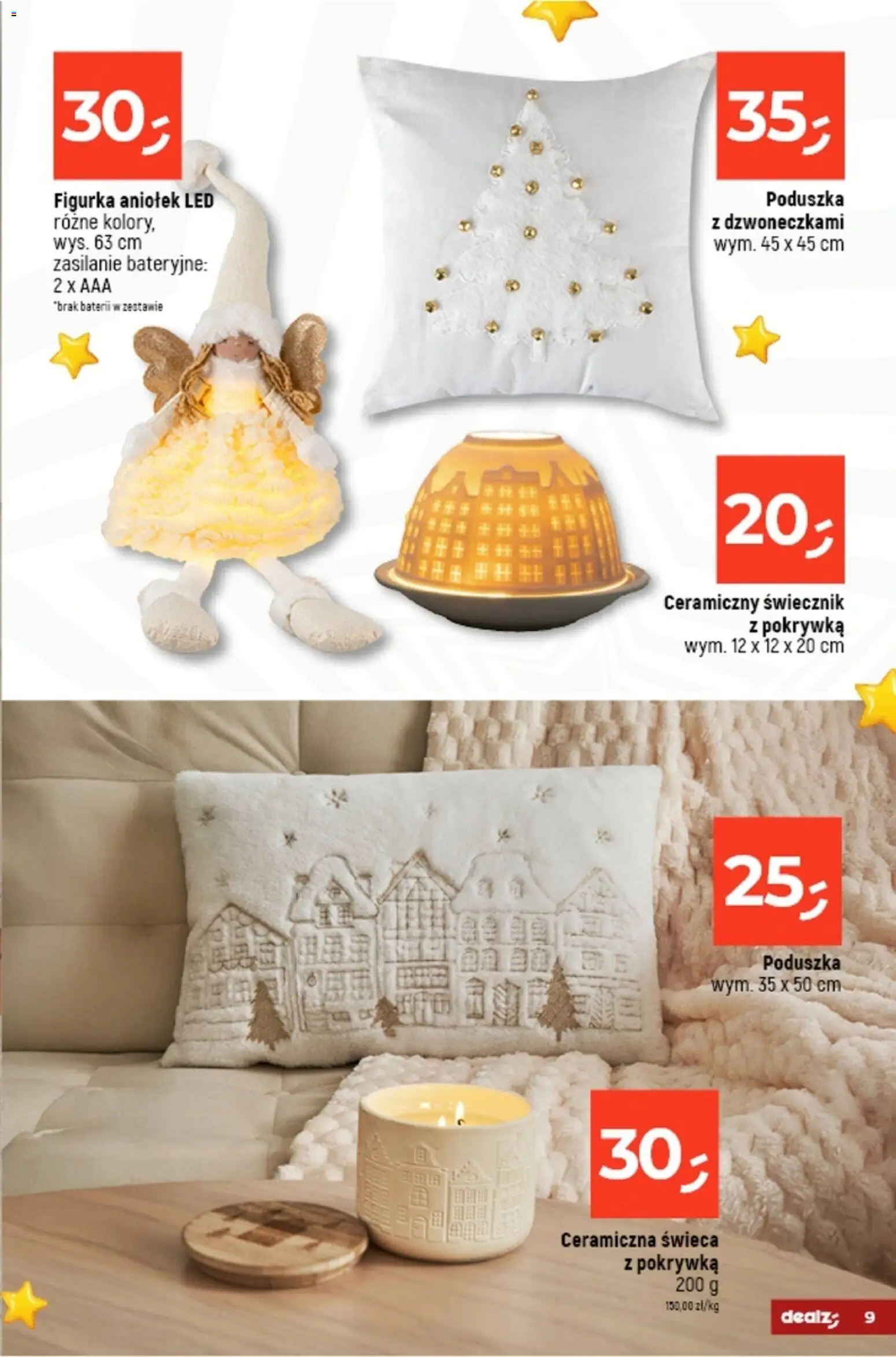 Dealz Gazetka - Dom Pełen Magii od 03.11.2025 | Strona: 9 | Produkty: Poduszka