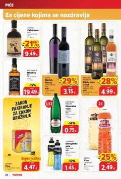 Plodine - Katalog - Pregled kataloga iz trgovine Plodine, vrijedi od 29.10.2025 | Stranica: 28 | Proizvodi: Pelinkovac, Vino, Ožujsko, Voda