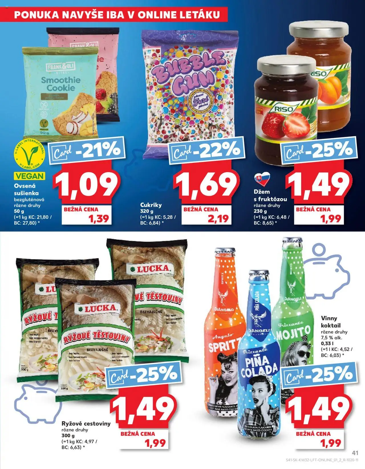 Kaufland SK akciós ujság - amely érvényes a következő dátumtól: 07.08.2025 | Oldal: 41 | Termékek: Vegán, Smoothie