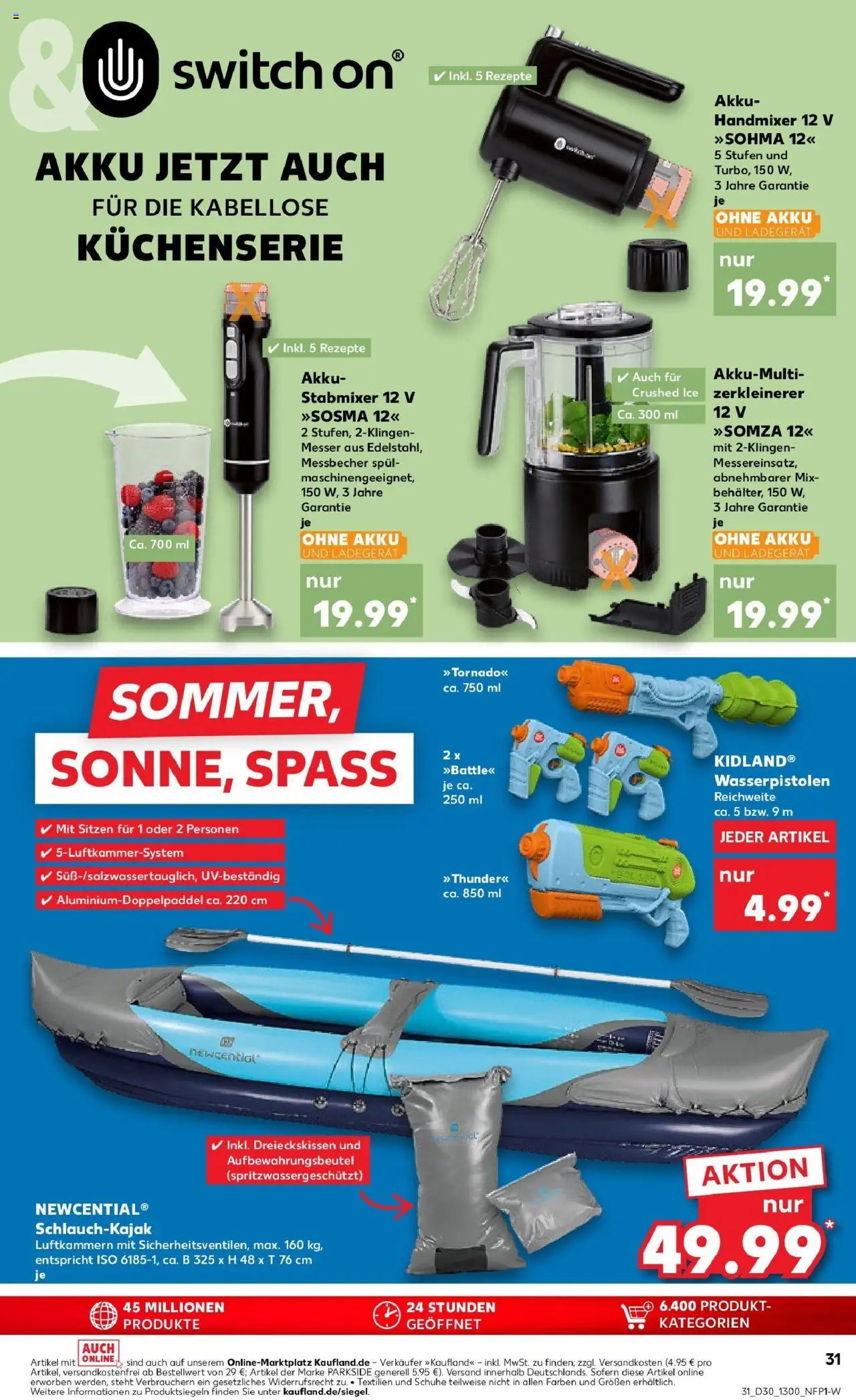 Kaufland prospekt Bottrop	 - gültig ab dem 23.07.2025 | Seite: 31 | Produkte: Mixer, Handmixer, Stabmixer, Ladegerät