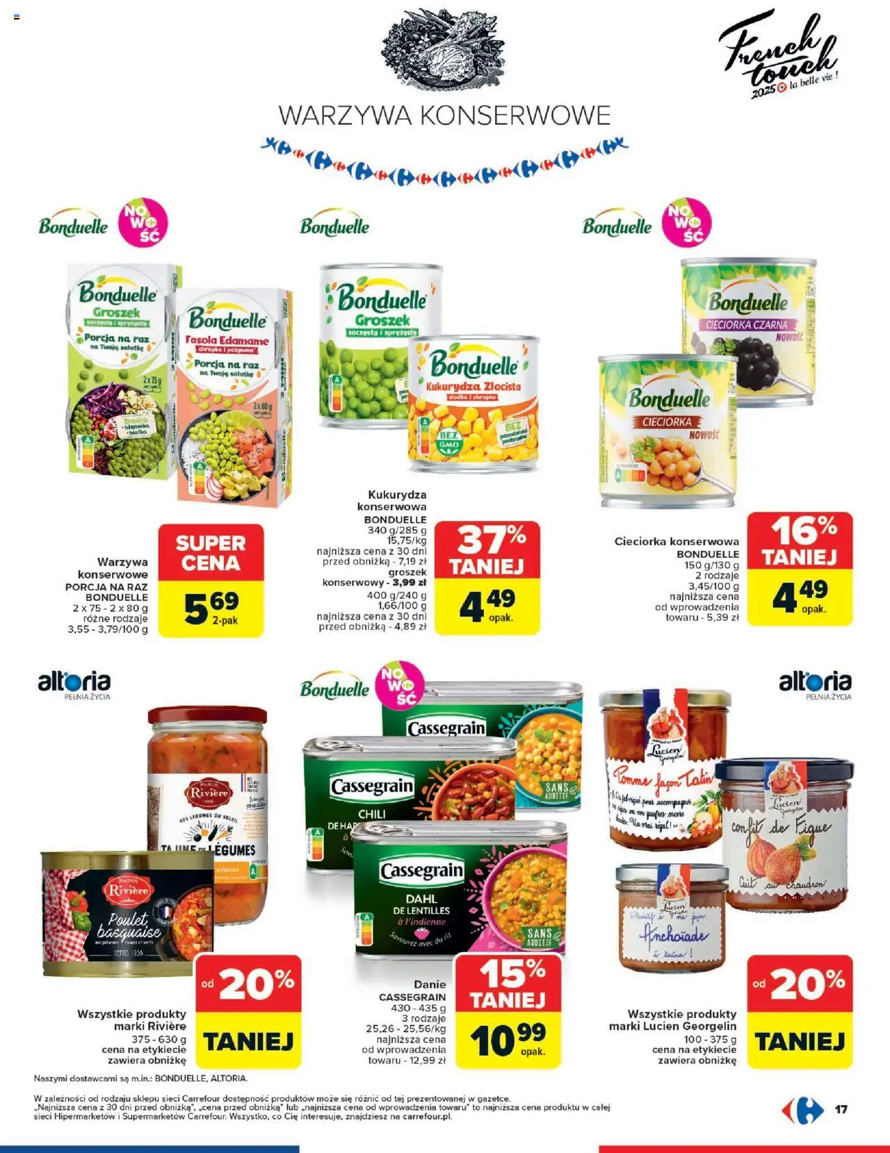 Carrefour Gazetka - French Touch od 13.10.2025 | Strona: 17 | Produkty: Chili, Groszek, Cieciorka konserwowa, Cieciorka