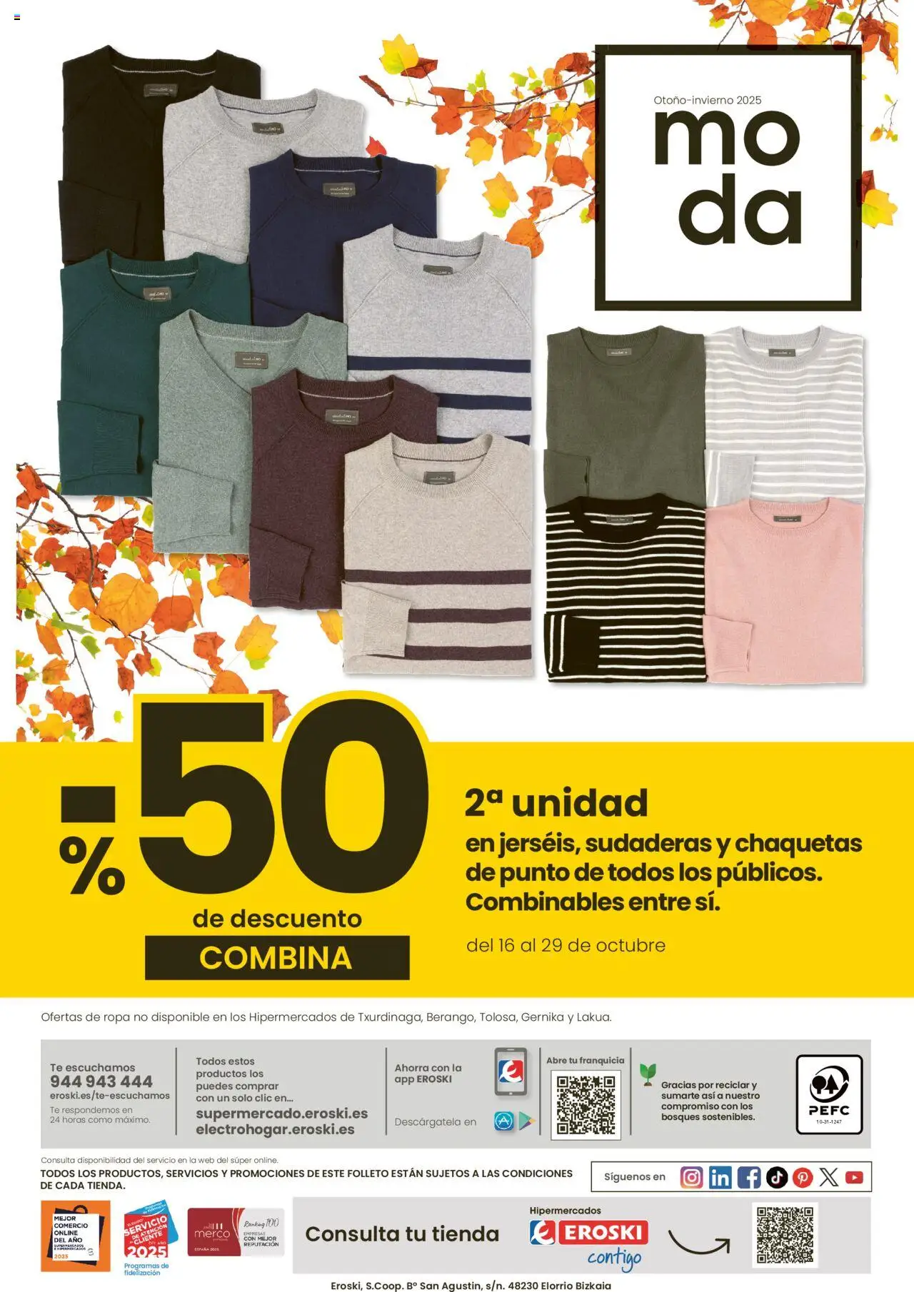 Eroski - Oh Qué estilazo │ válido desde el 16.10.2025 | Página: 8 | Productos: Té, Ropa