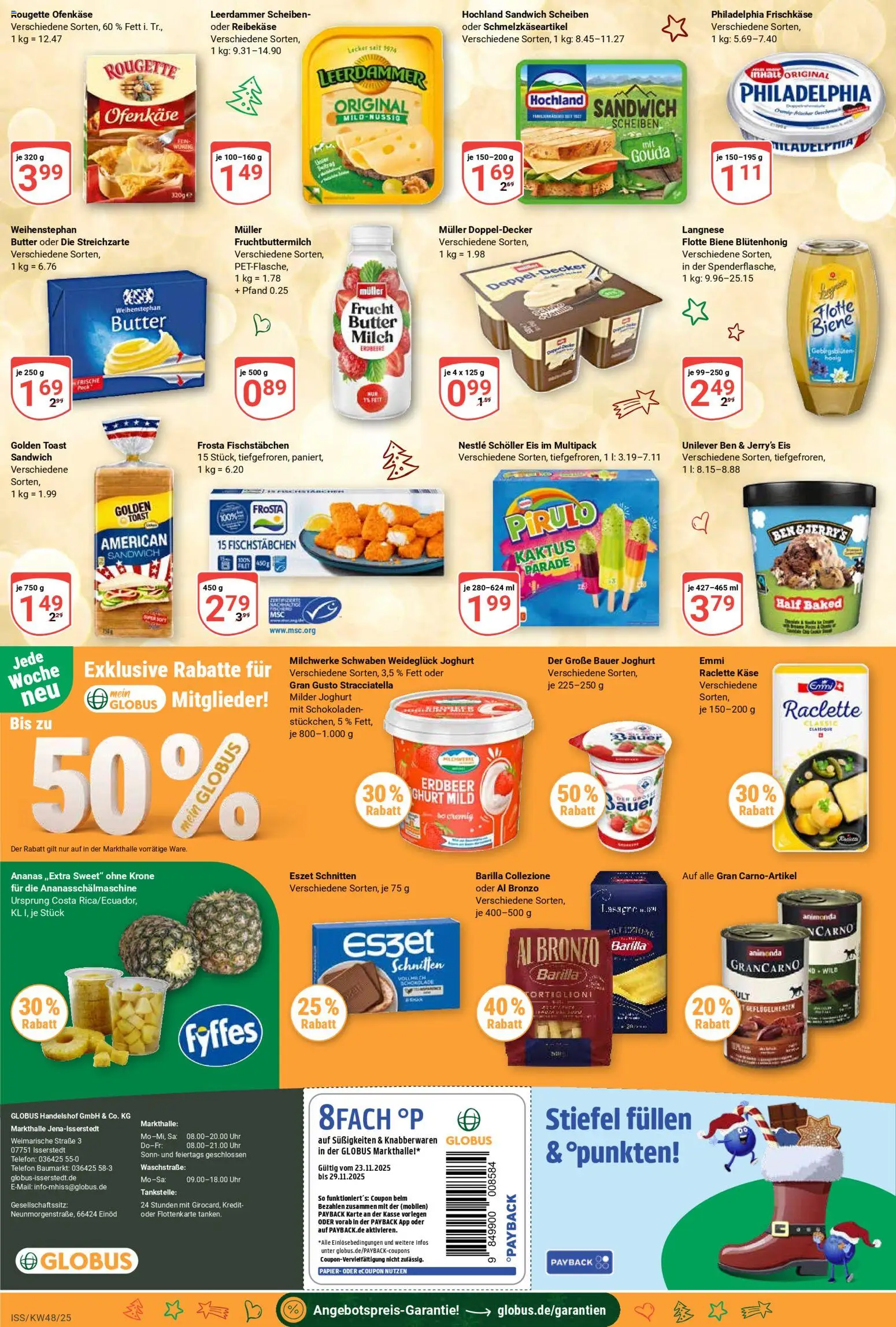 Globus - Black Friday – gültig ab 24.11.2025 | Seite: 2 | Produkte: Gouda, Fischstabchen, Reibekase, Telefon