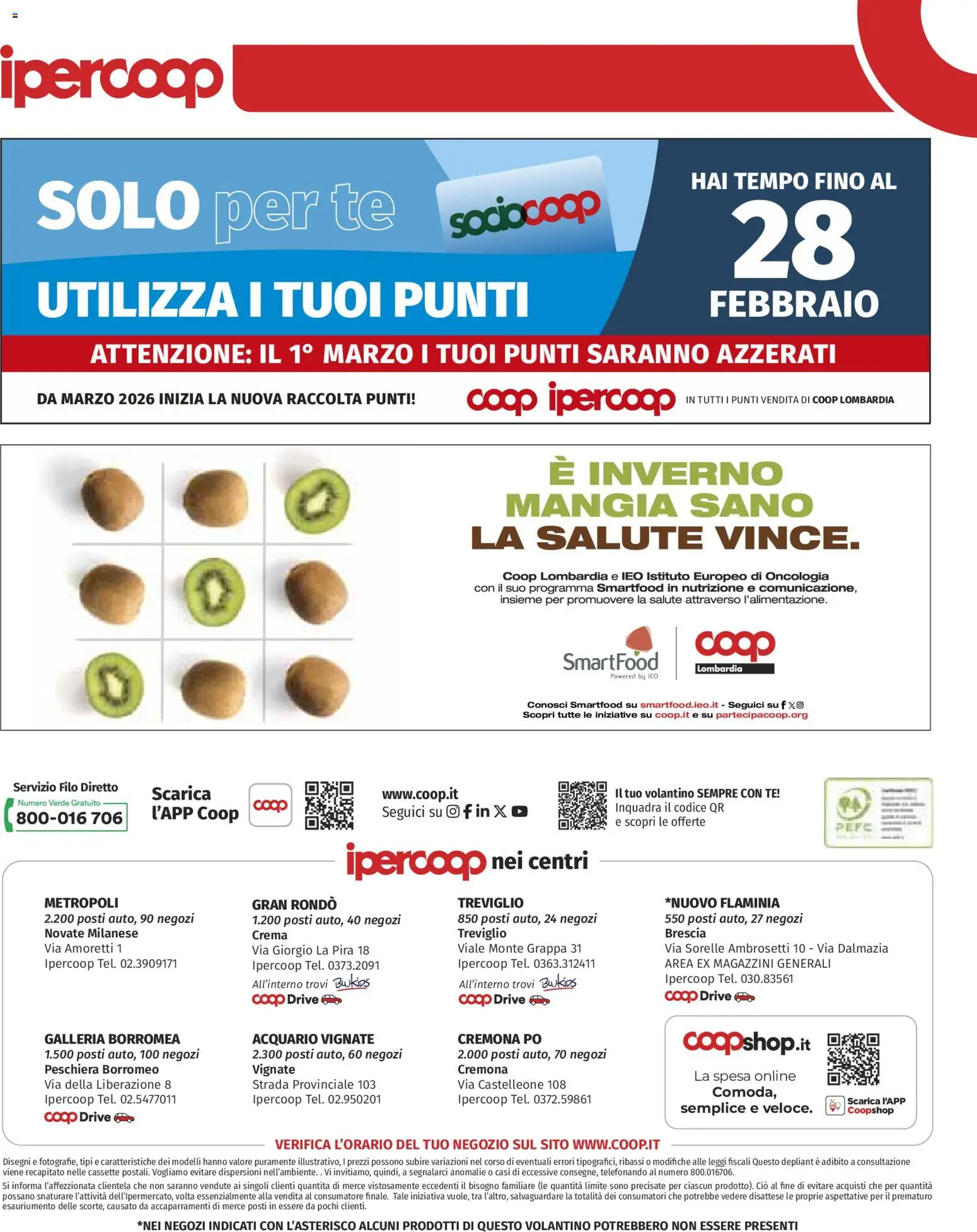 Volantino Ipercoop del 29.01.2026 | Pagina: 46 | Prodotti: Crema, Tè, Grappa