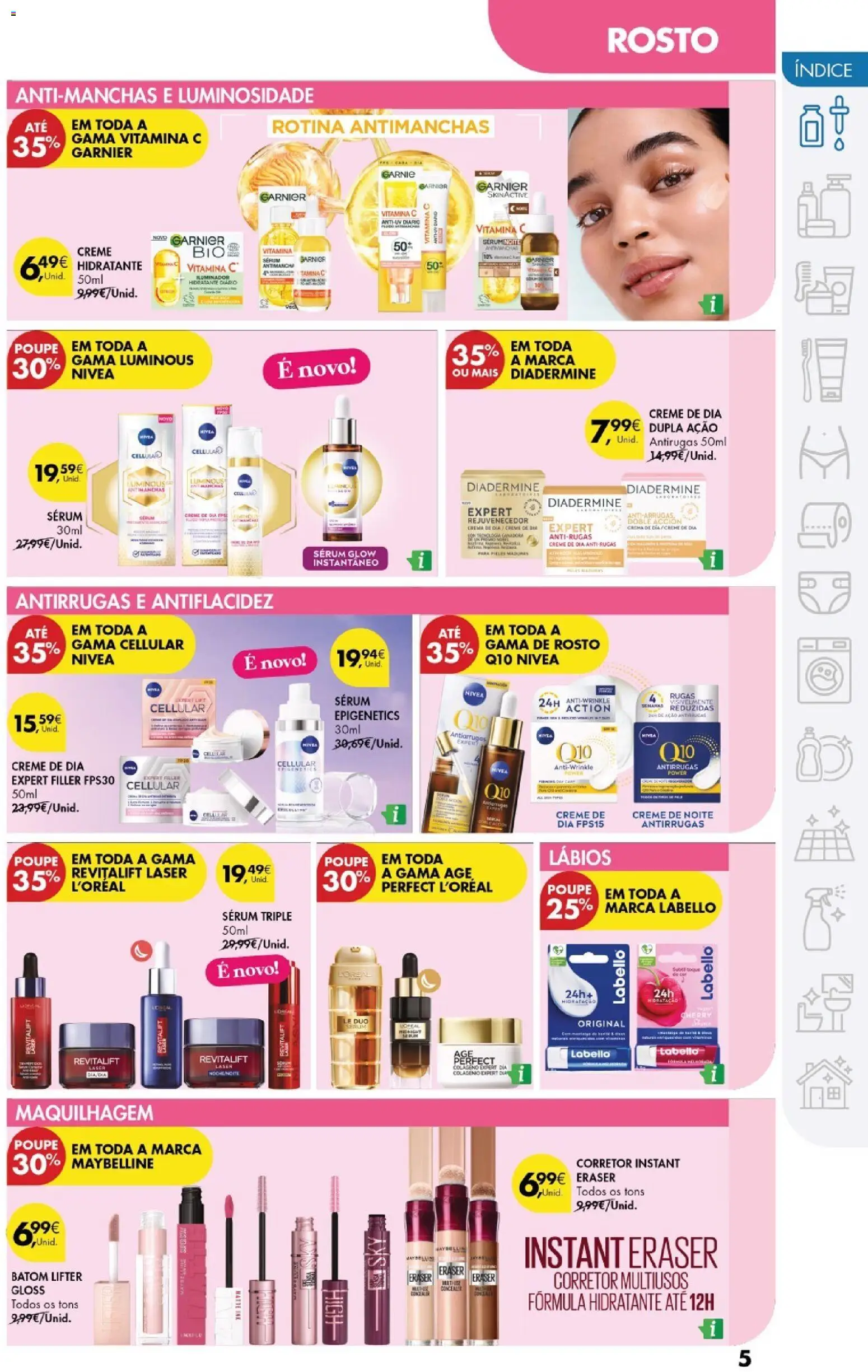 Pingo Doce - Cuidados Pessoais e para o Lar │ válido de 24.02.2026 | Página: 5 | Produtos: Gloss, Batom, Corretor, Colágeno