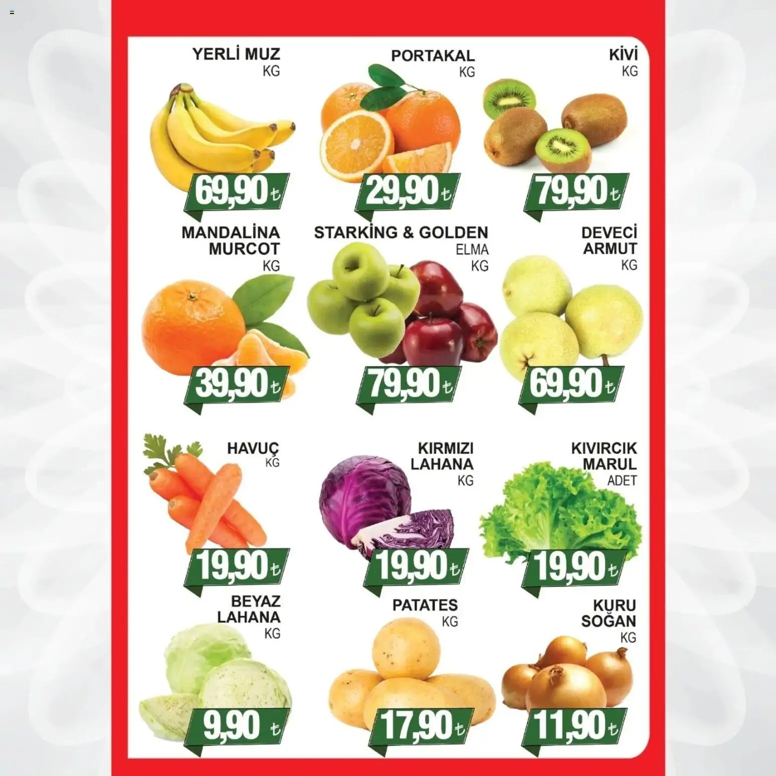 Furpa Katalog Muhteşem Fiyatlar - 23.01.2026 tarihinden itibaren geçerlidir | Sayfa: 4 | Ürünler: Elma, Muz, Kivi, Soğan