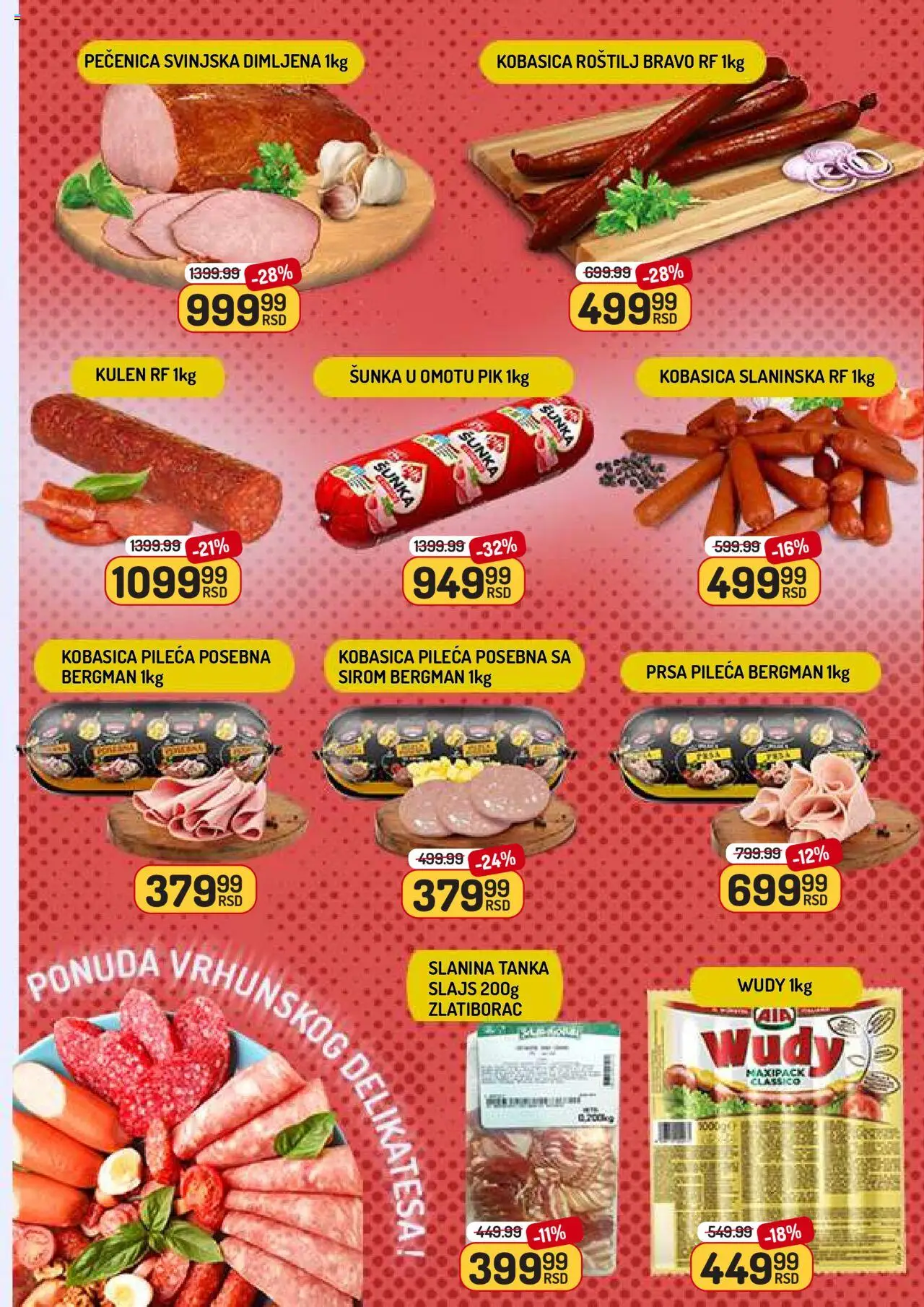 Aman katalog - važi od 08.08.2025 | Strana: 2 | Proizvode: Šunka, Slanina, Kobasica, Roštilj