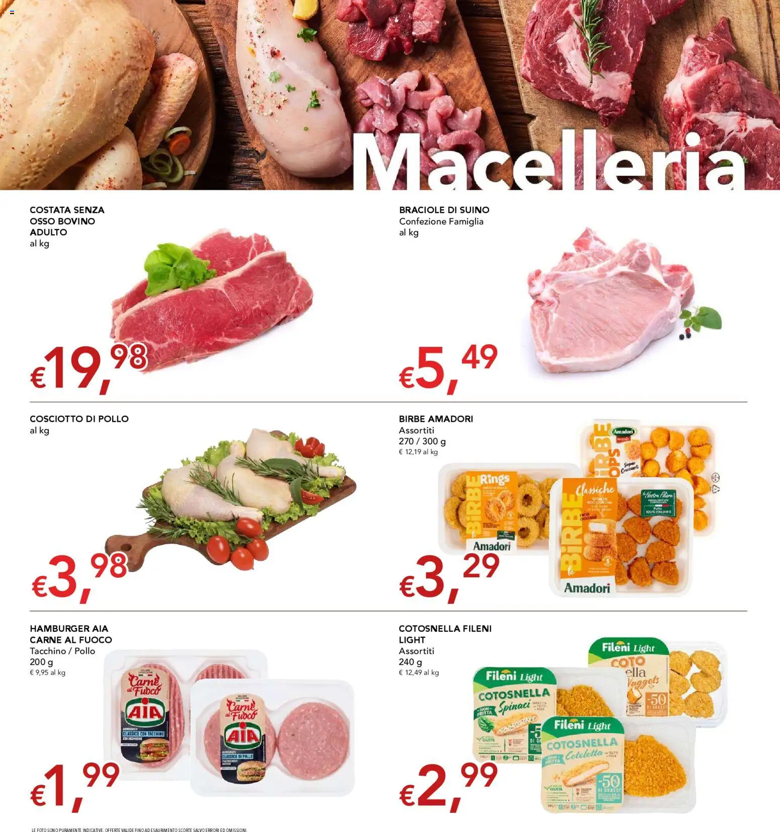 Volantino Migross del 15.01.2026 | Pagina: 3 | Prodotti: Bovino, Tacchino, Spinaci, Hamburger