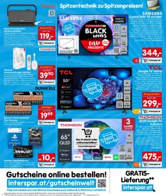 Interspar - Black Friday ab 27.11.2025 gültig | Seite: 2 | Produkte: TV, Playstation, Lautsprecher, Samsung