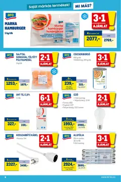 Metro - Élelmiszer és Szezonális katalógus 2026/02 - amely érvényes a következő dátumtól: 01.02.2026 | Oldal: 6 | Termékek: Hosszabbító, Kábel, Izzó, Foglalat