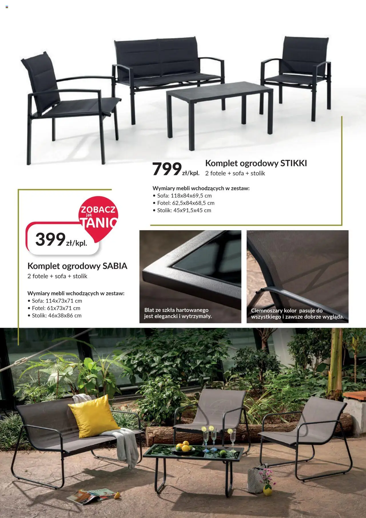 Salony Agata Gazetka - Ogród od 26.05.2025 | Strona: 19 | Produkty: Sofa, Fotel