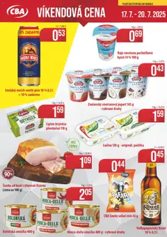 CBA Verex víkendová cena - náhľad platný od 17.07.2025