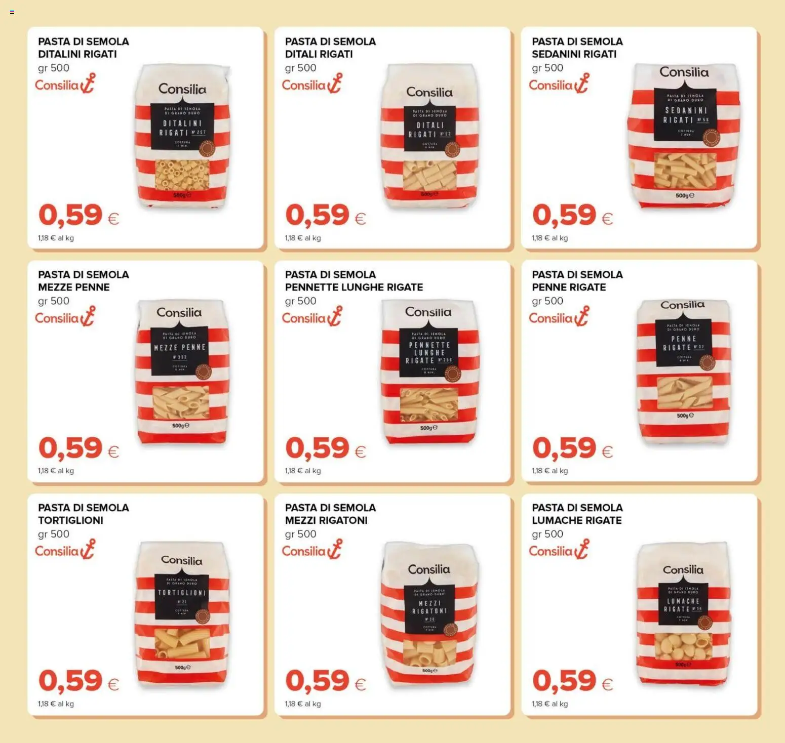 Volantino Tigre del 01.01.2026 | Pagina: 13 | Prodotti: Pasta, Pennette, Penne